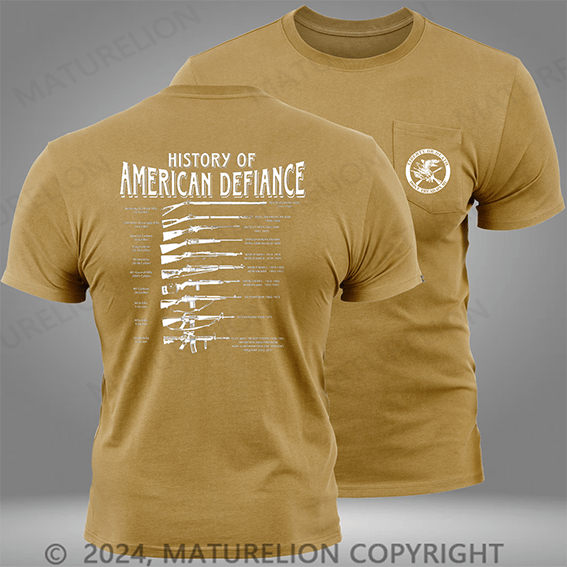 Maturelion Historical Rifle Black Pocket T-Shirt