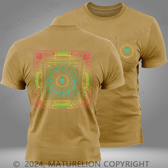 Maturelion Sullen Left Coast Standard Short Sleeve Black Pocket T-Shirt