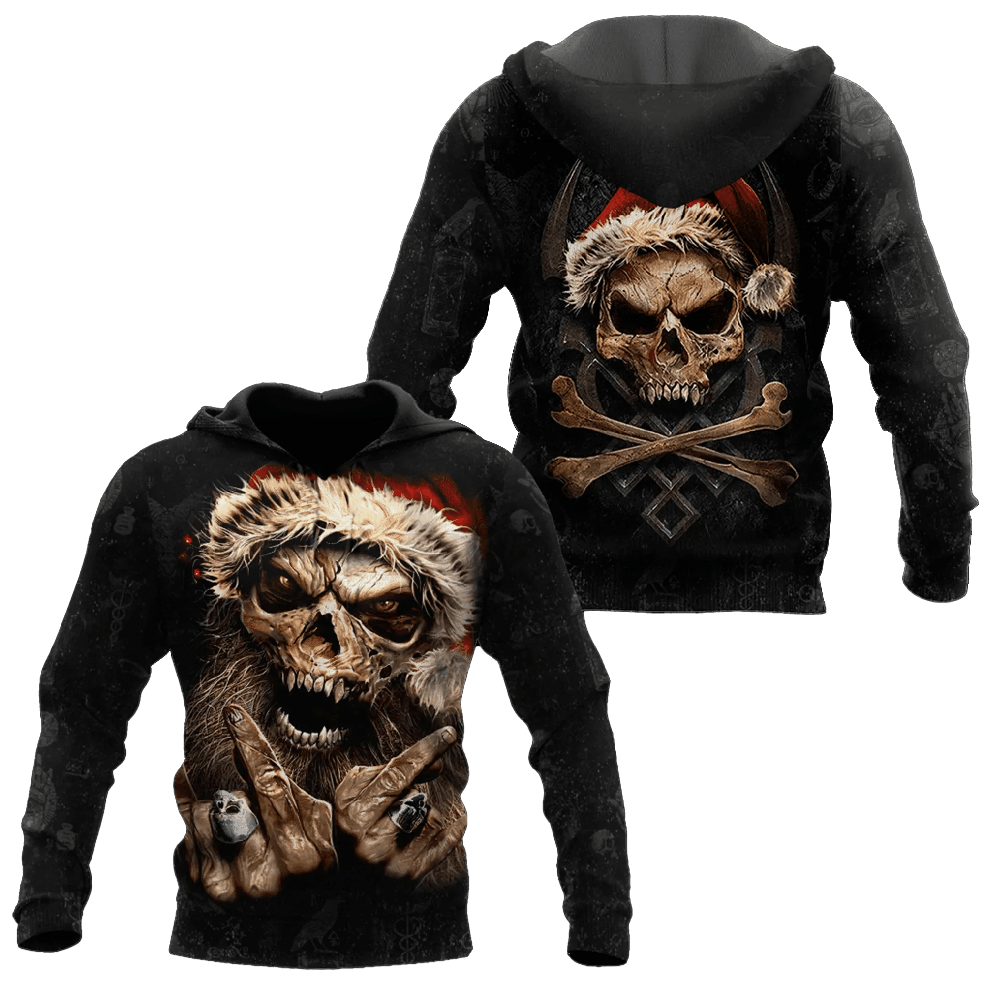 Maturelion Christmas Big Foot All Over Print 3D Hoodie