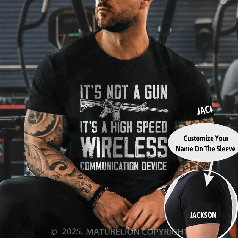 Maturelion Men's T-shirt It's Not A Gun Cotton T-shirt