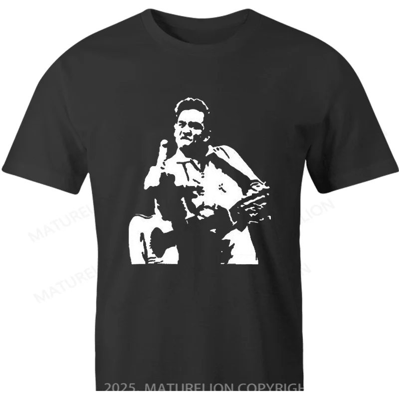 Maturelion Australia T-shirt Johnny Give Someone The Finger Cotton T-shirt