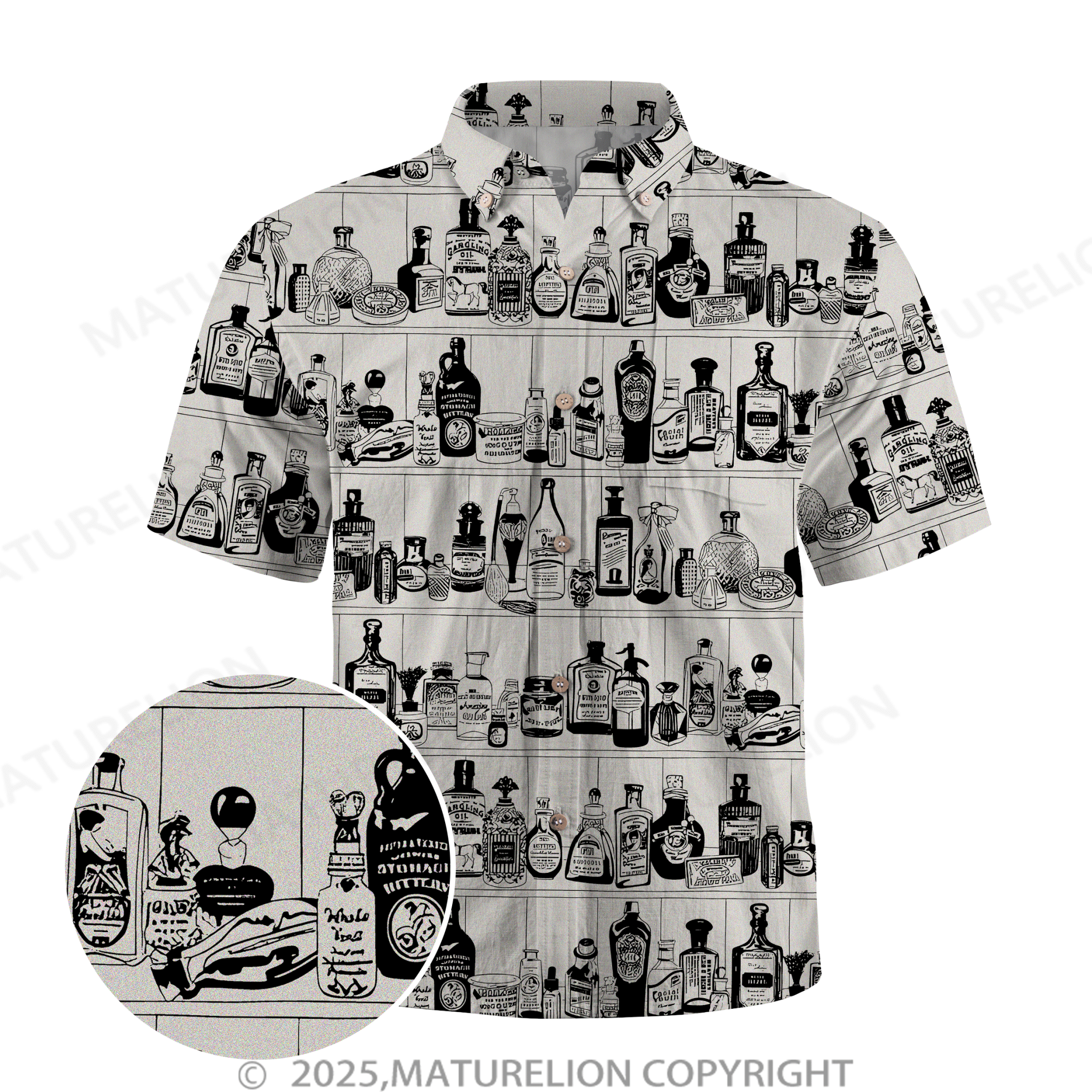 Maturelion Men's Hawaiian Shirt Pacific Flow Hawaiian Shirt