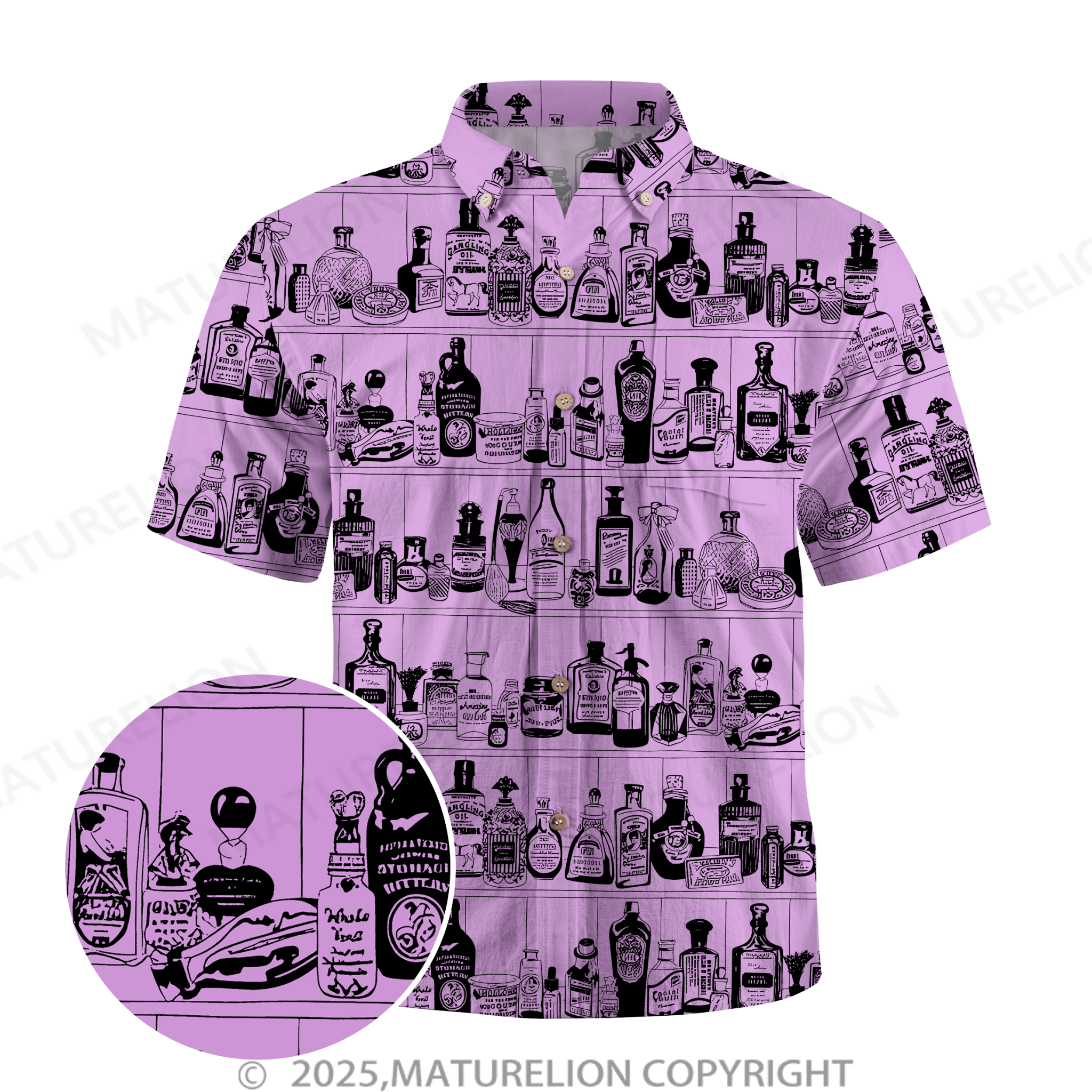 Maturelion Men's Hawaiian Shirt Pacific Flow Hawaiian Shirt