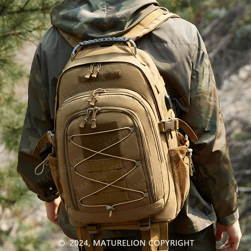 Maturelion Waterproof Rucksack with MOLLE, EDC, Army, and Assault Pack Features