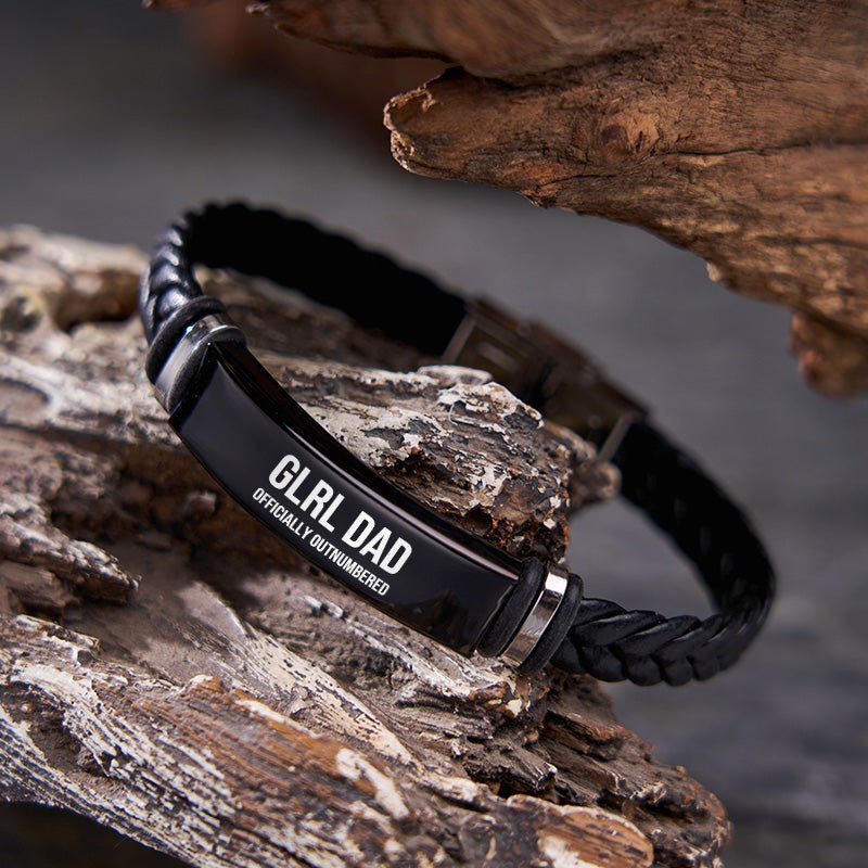 Maturelion Glrl Dad Mens Bracelet Leather