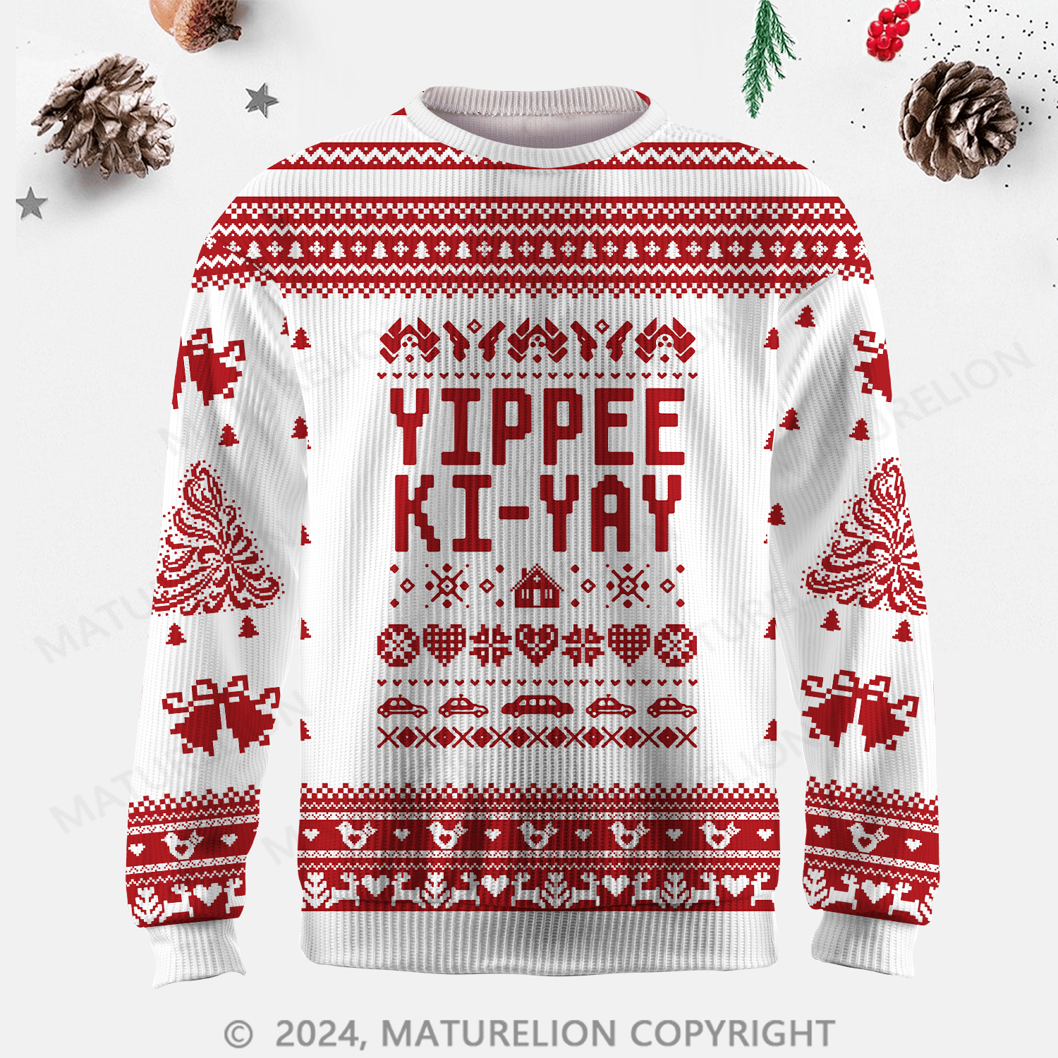 Maturelion Yippee-Ki-Yay Ugly Sweater