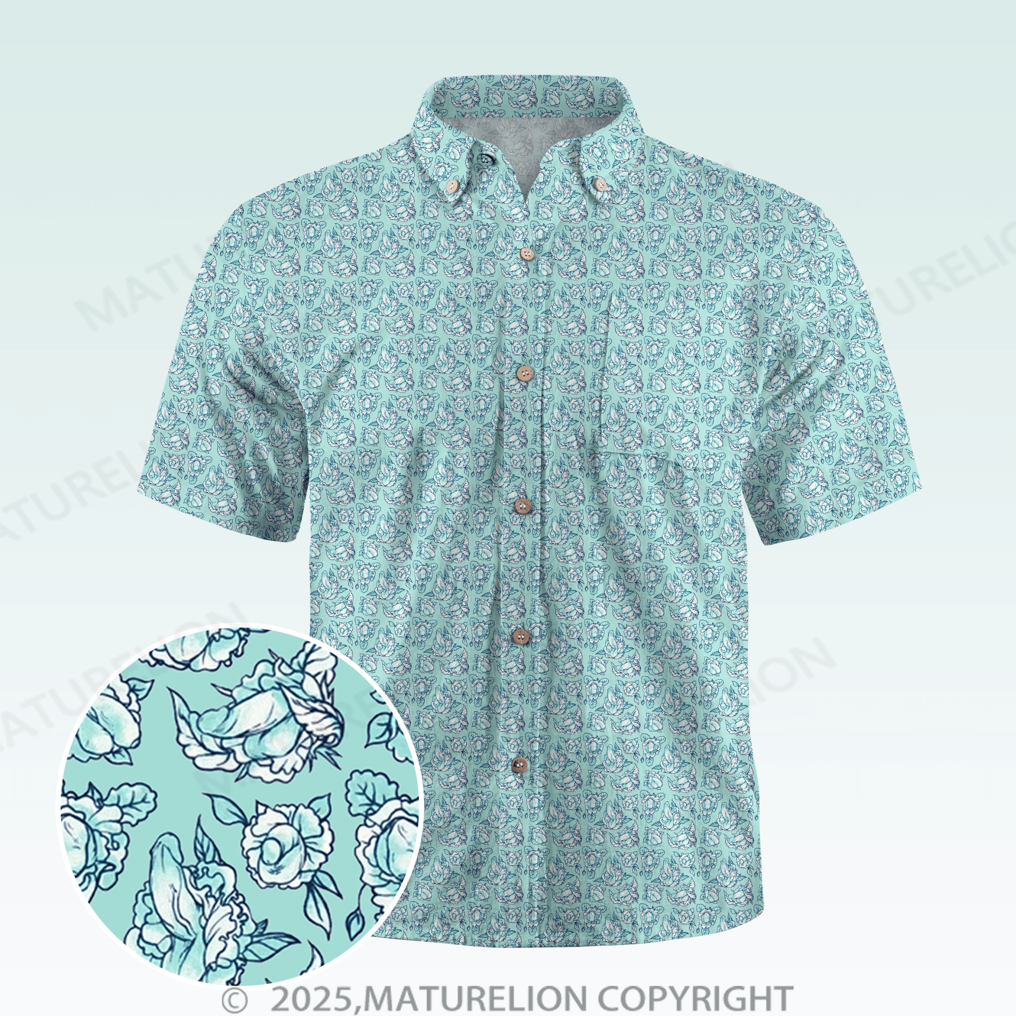 Maturelion Men's Hawaiian Shirt Surprisingly Witty Hawaiian Shirt