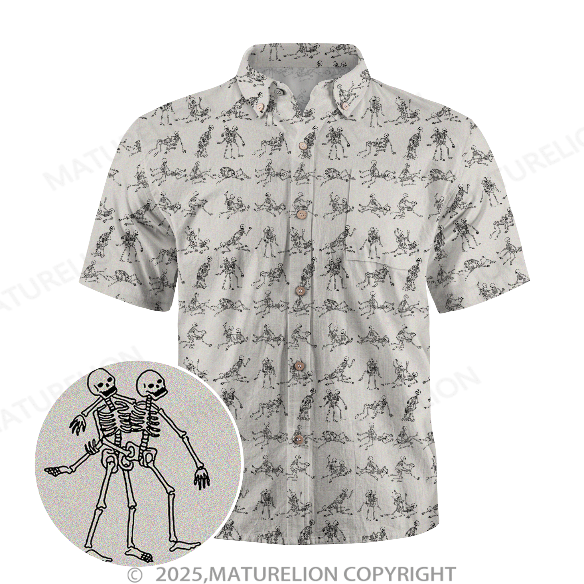 Maturelion Men's Hawaiian Shirt Tropical Nights Hotter Than the Sun Hawaiian Shirt