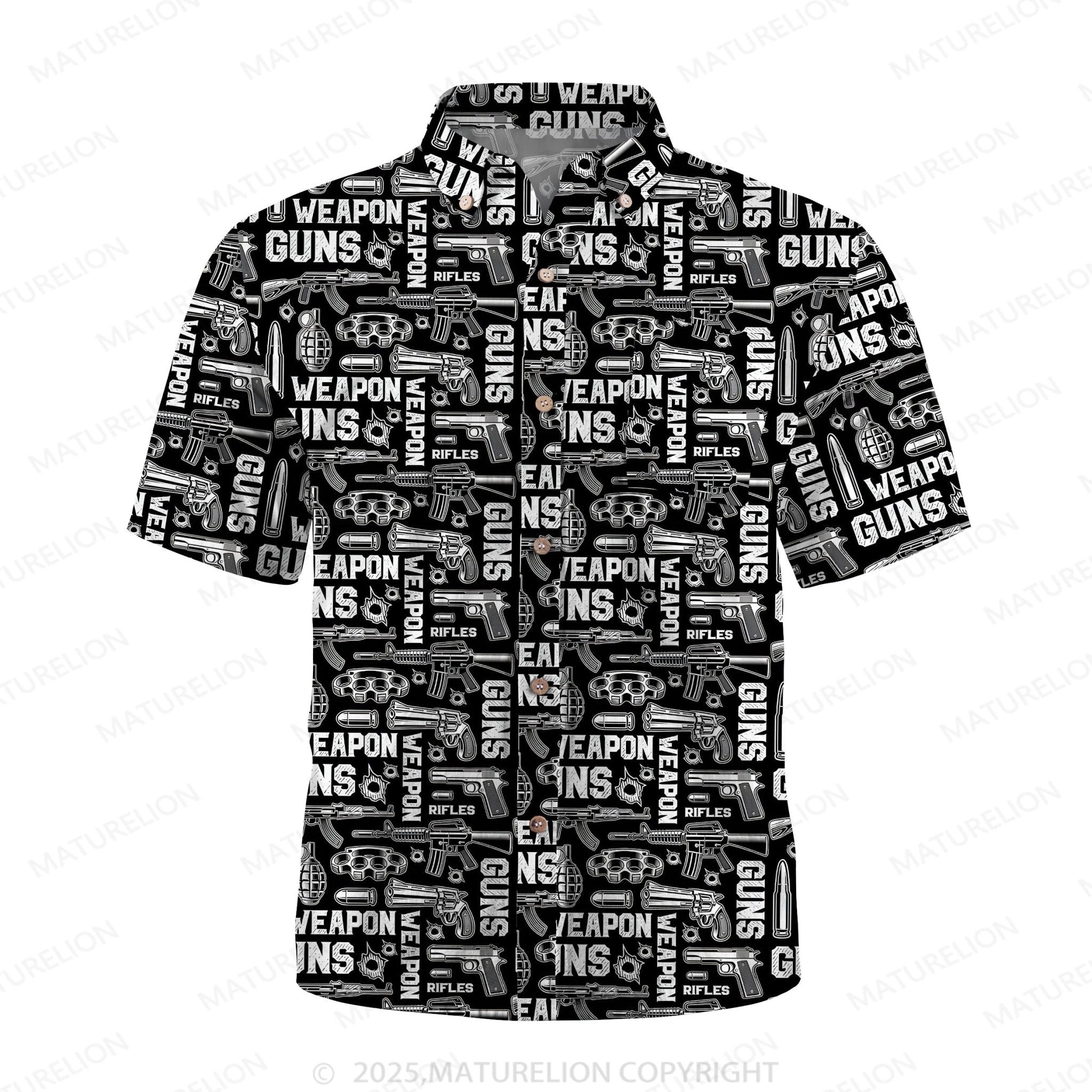Maturelion Men's Hawaiian Shirt Tropical Breeze Hawaiian Shirt