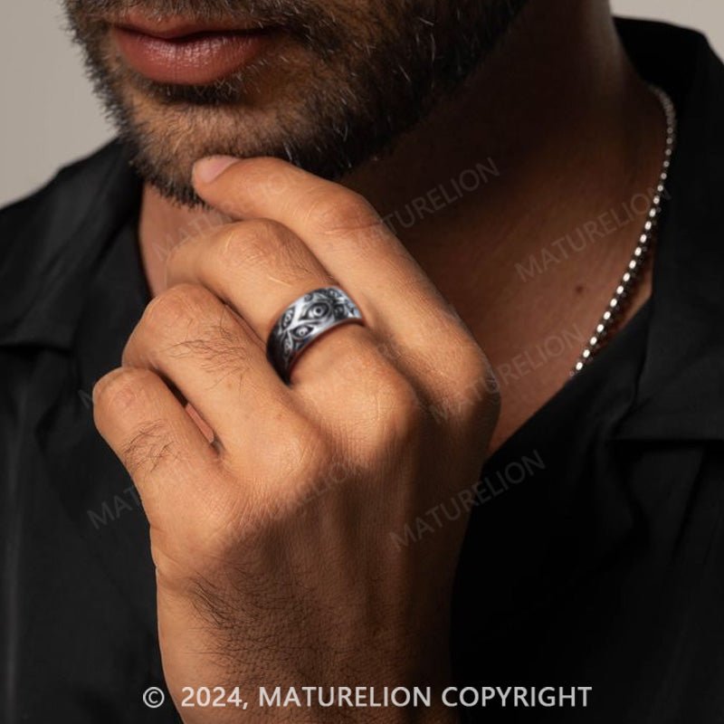 Maturelion Retro Stainless Steel Ring