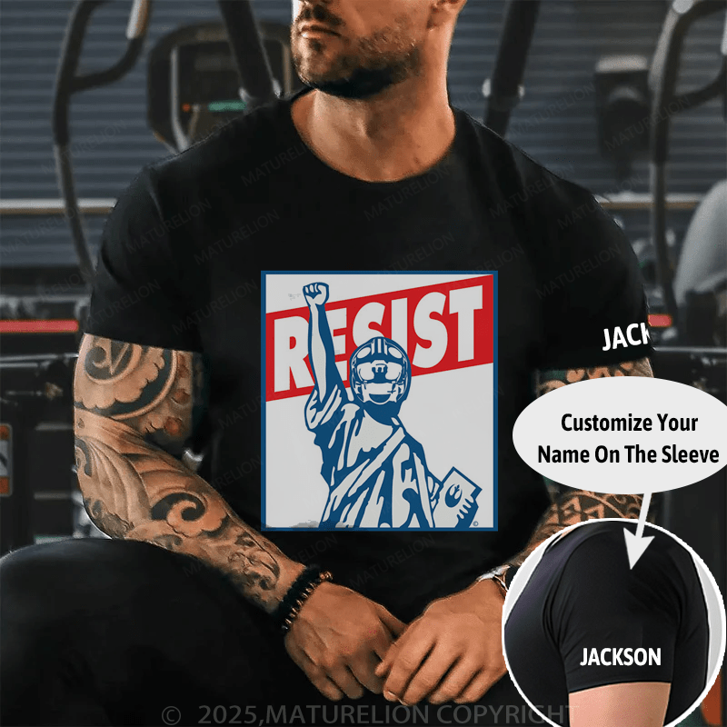 Maturelion Men's T-shirt Resist the Empire T-shirt