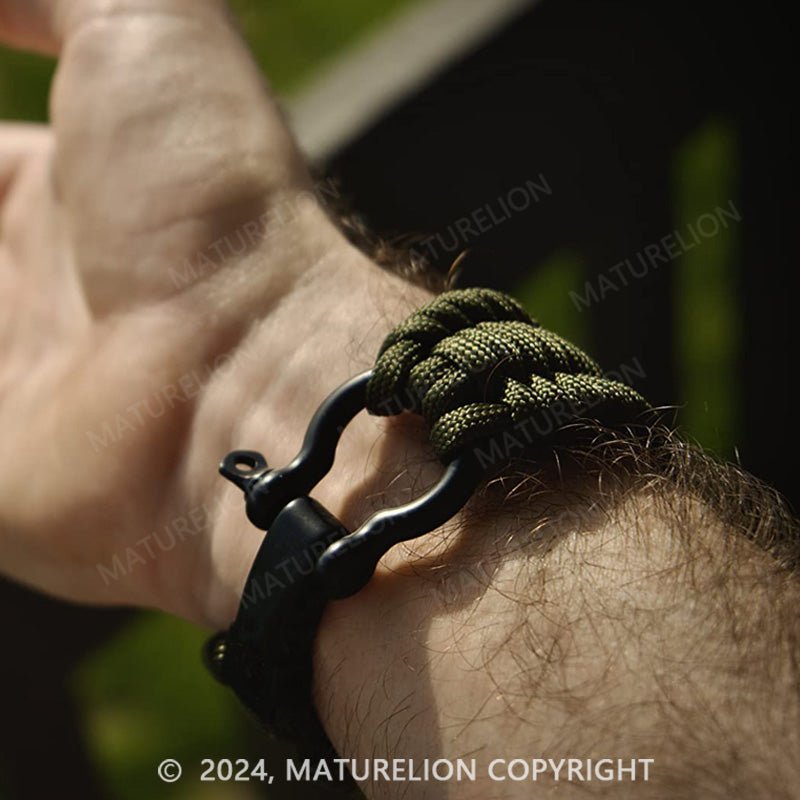 Maturelion Texas Bushcraft Firecraft Cord Survival Bracelet