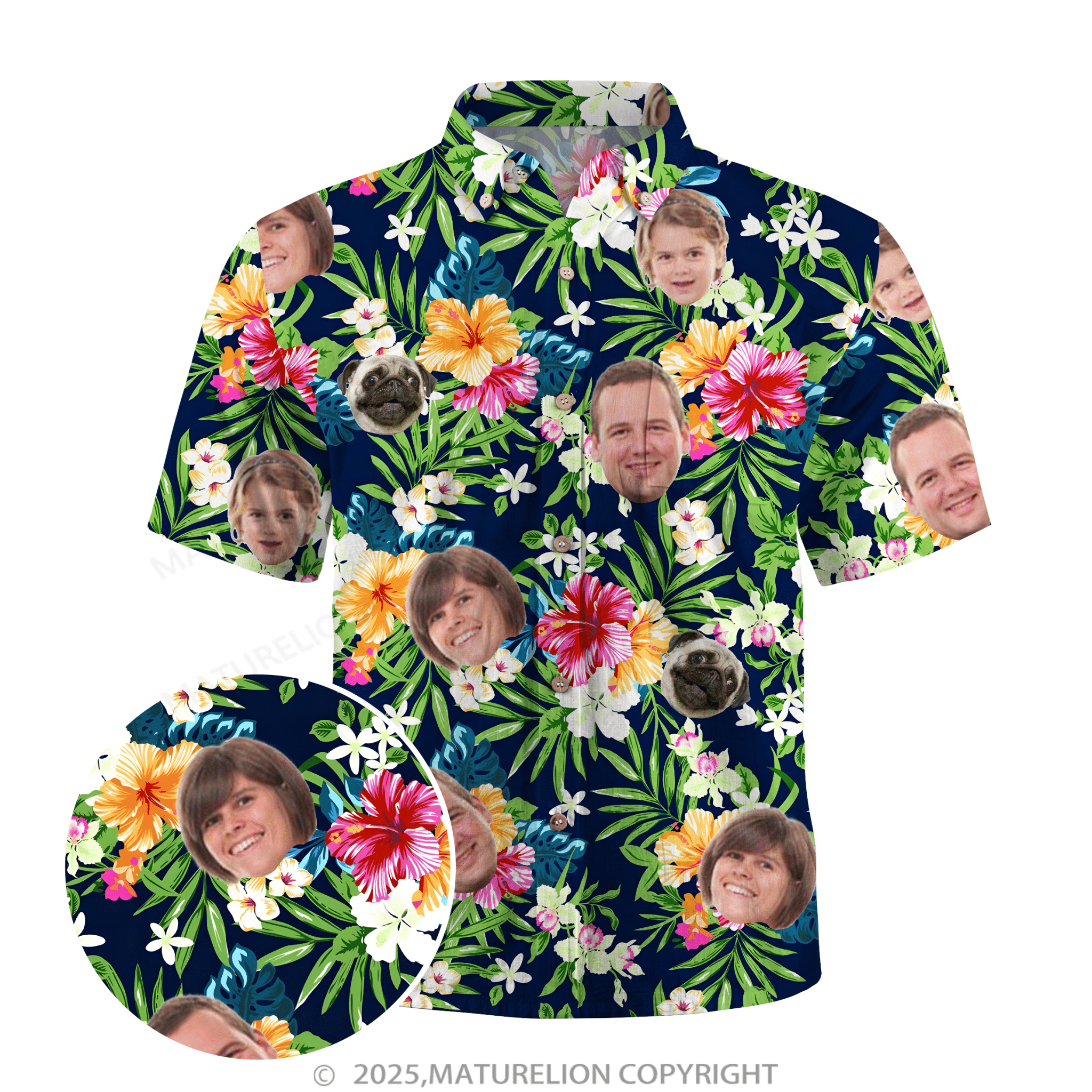 Maturelion Aloha Shirts Hawaiian Shirt with a Personalized Touch Hawaiian Shirt