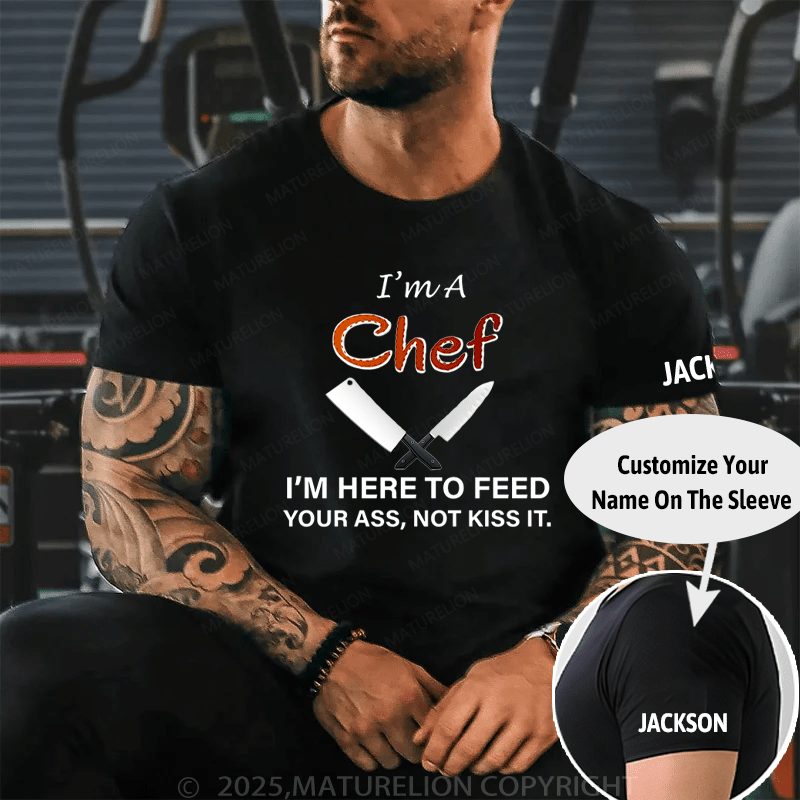 Maturelion Men's T-Shirt I'm A Chef Cotton T-Shirt