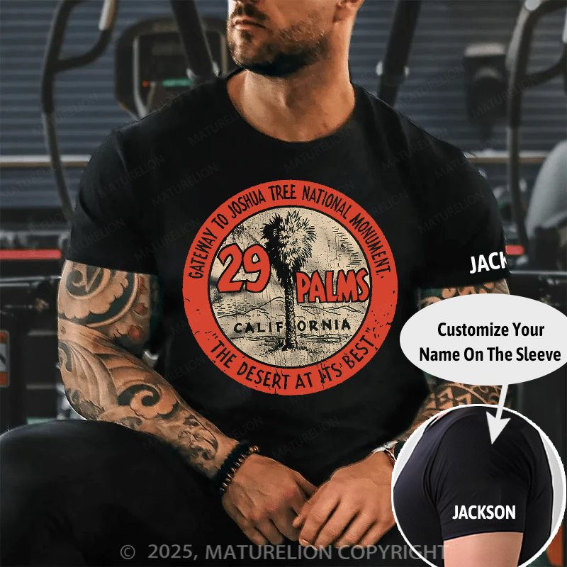 Maturelion Men's T-Shirt 29 Palms Seal Cotton T-Shirt