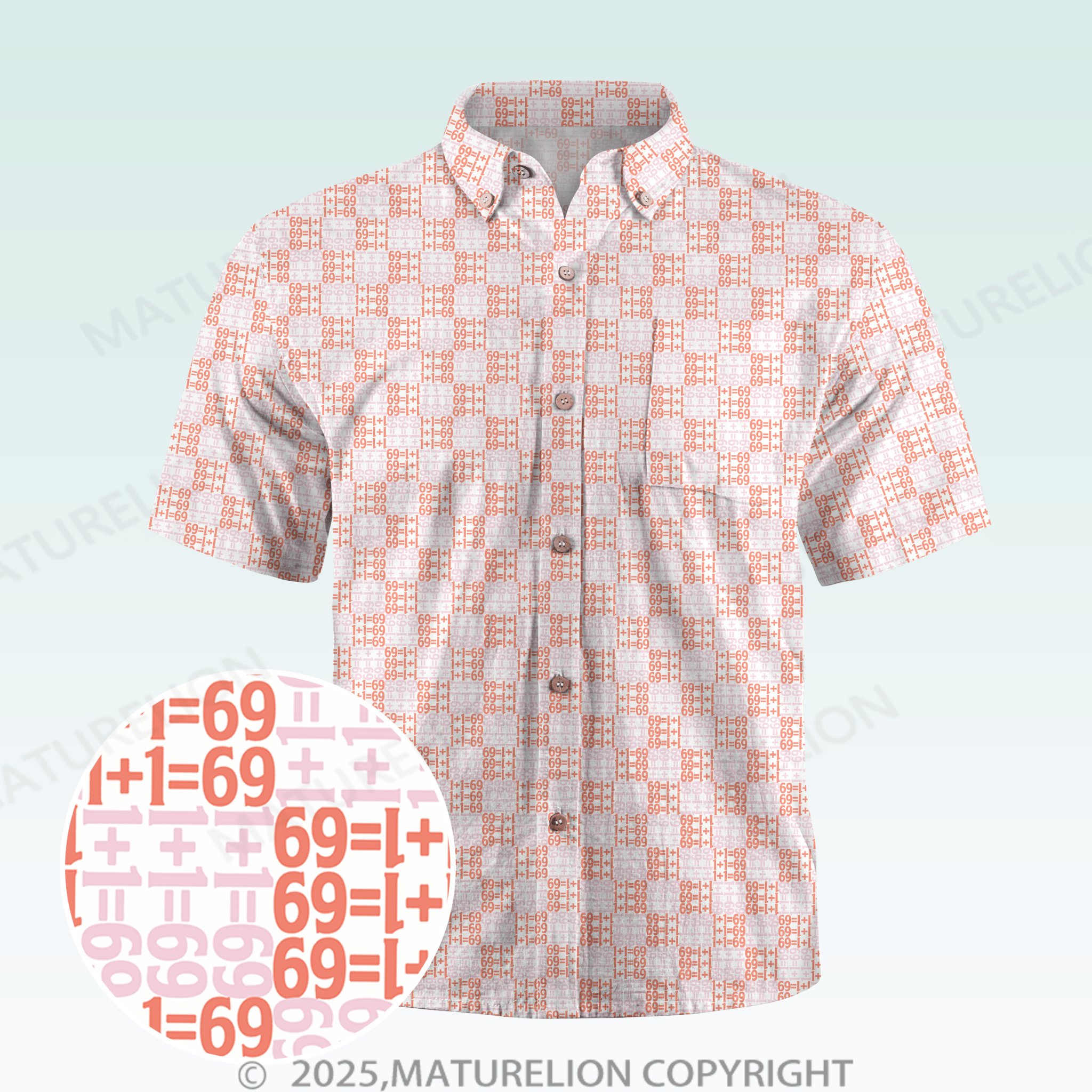 Maturelion Men's Hawaiian Shirt Hilariously Fun Hawaiian Shirt