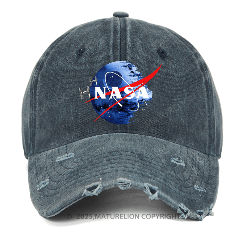 Maturelion Washed Cap Inspired Guava Iguana Death Star Graphic  Washed Cap