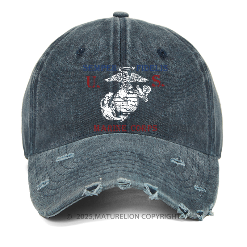 Maturelion USMC Semper Fidelis Washed Vintage Cap