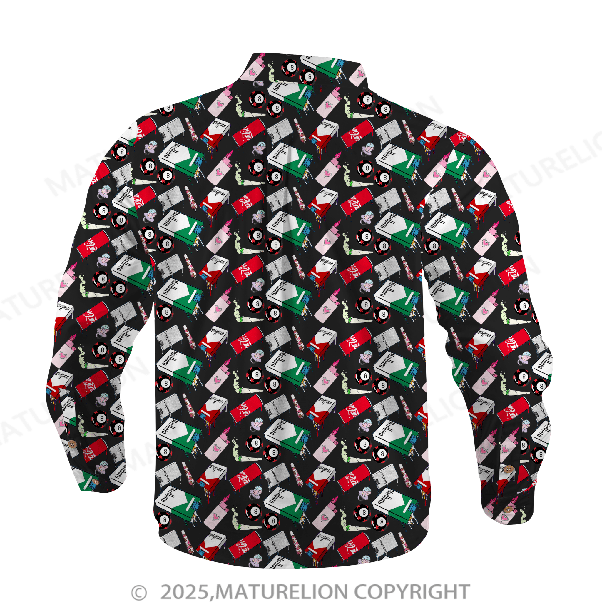 Maturelion Men's Hawaiian Shirt Jungle Vibes Hawaiian Shirt