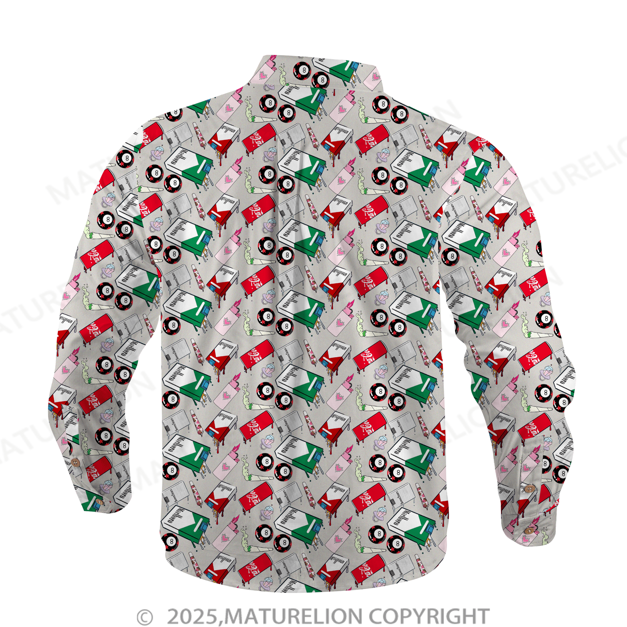 Maturelion Men's Hawaiian Shirt Jungle Vibes Hawaiian Shirt