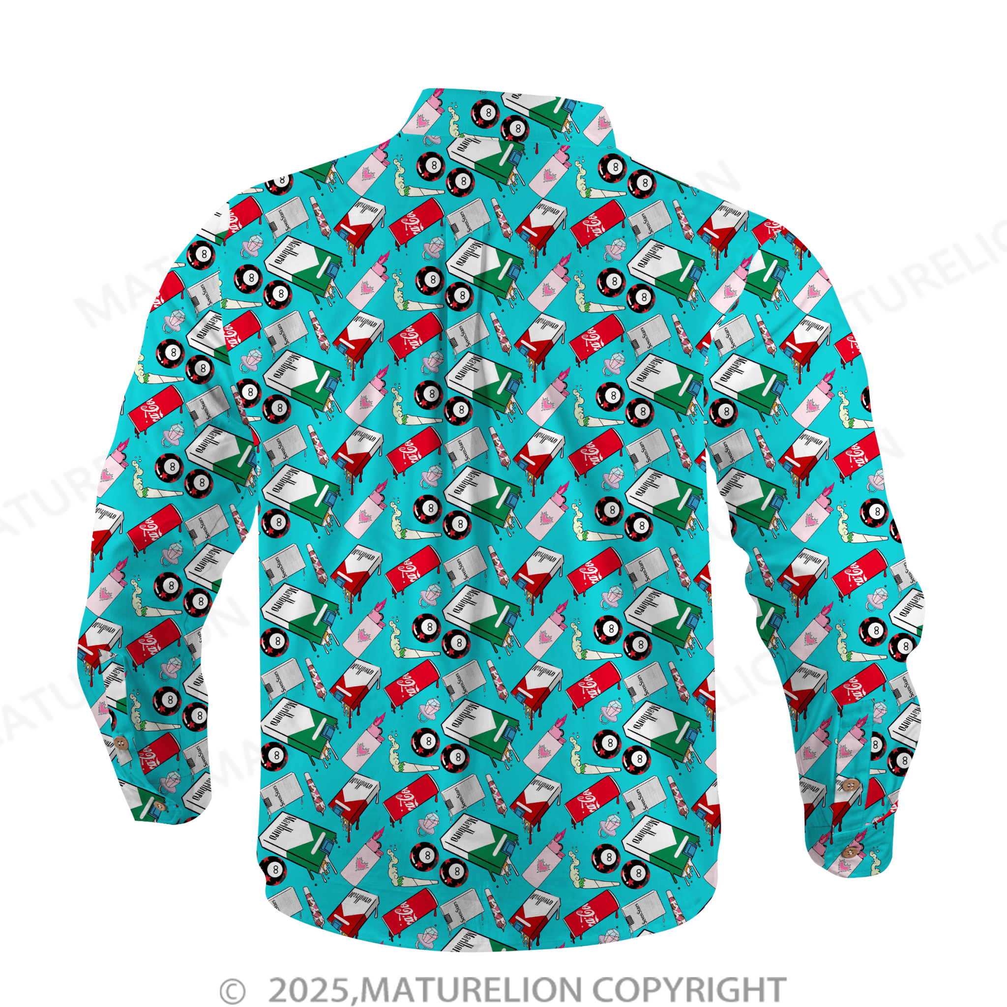 Maturelion Men's Hawaiian Shirt Jungle Vibes Hawaiian Shirt