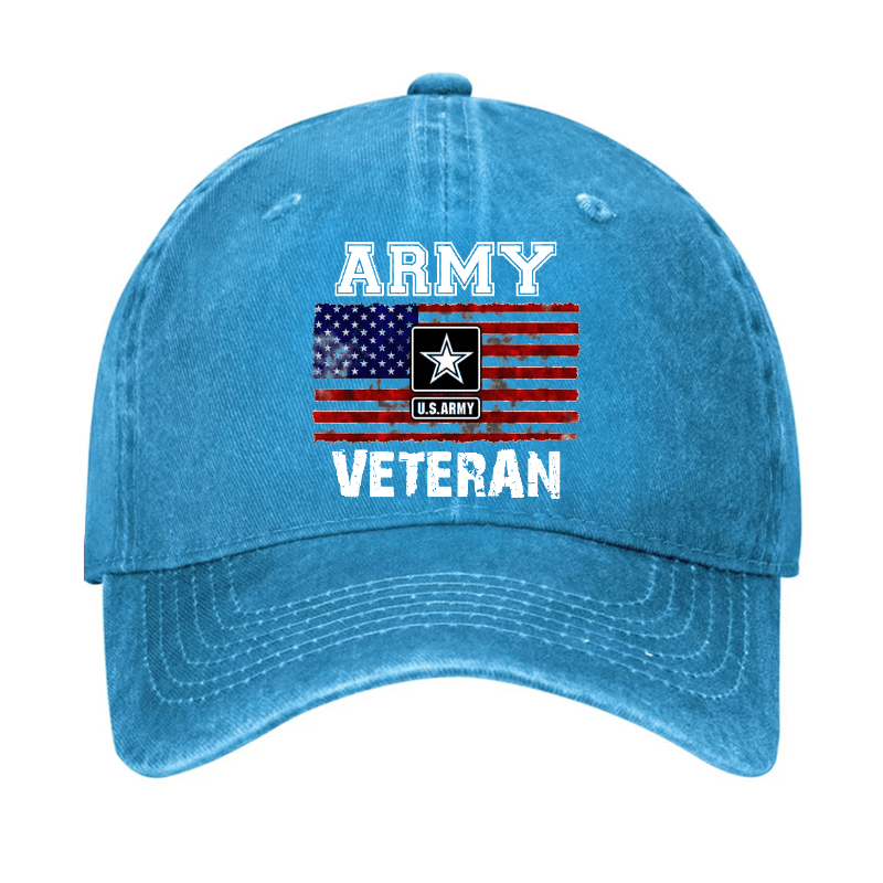 Maturelion Custom Cap Army U.S.Army Veteran Cap(Free Customization)
