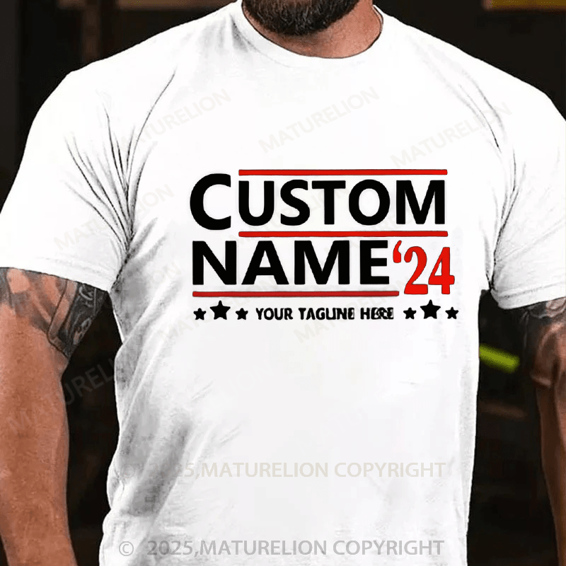 Maturelion Men's T-shirt Politics Cotton T-shirt
