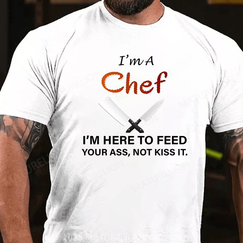 Maturelion Men's T-Shirt I'm A Chef Cotton T-Shirt