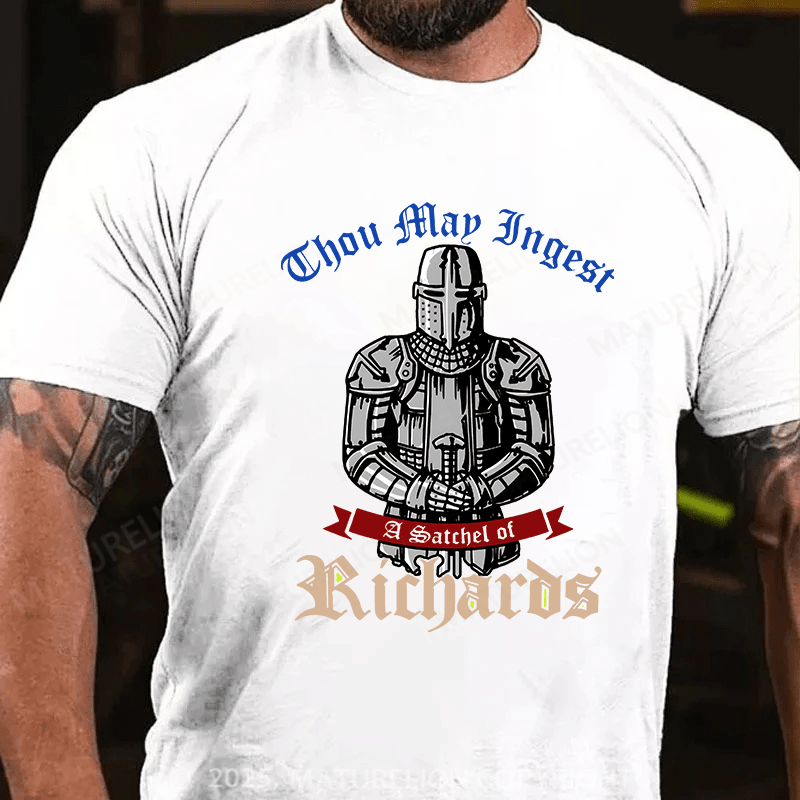 Maturelion Men's T-shirt Ingest Richards Ladies Cotton T-shirt