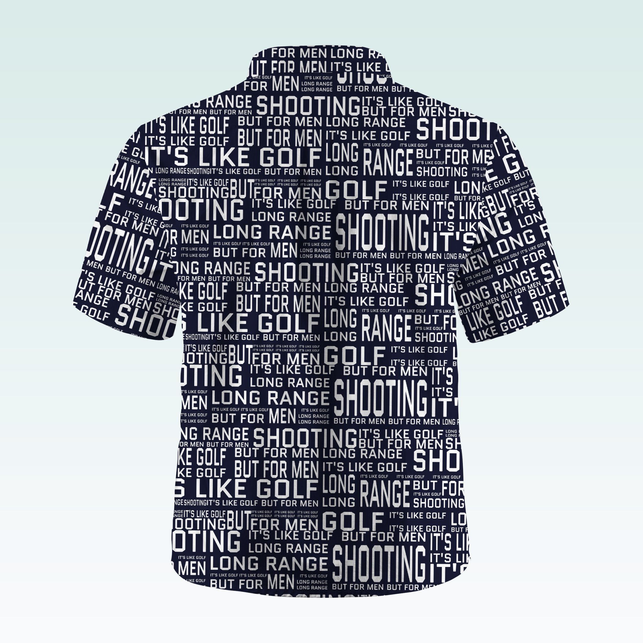 Maturelion Men's Hawaiian Shirt Long Range Shooting It's Like Golf But For Men Hawaiian Shirt