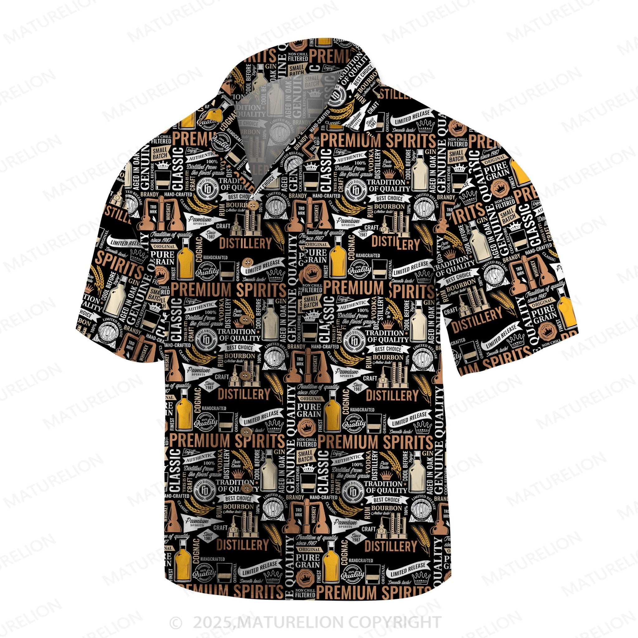 Maturelion Men's Hawaiian Shirt Floral Bliss Hawaiian Shirt