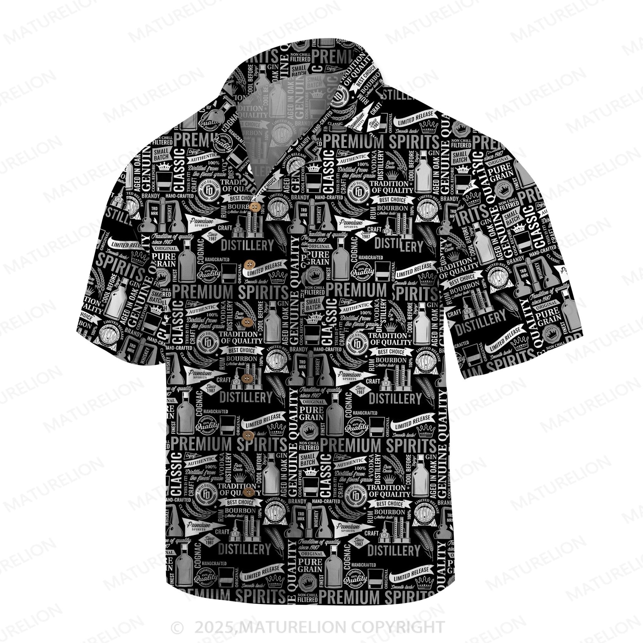 Maturelion Men's Hawaiian Shirt Floral Bliss Hawaiian Shirt