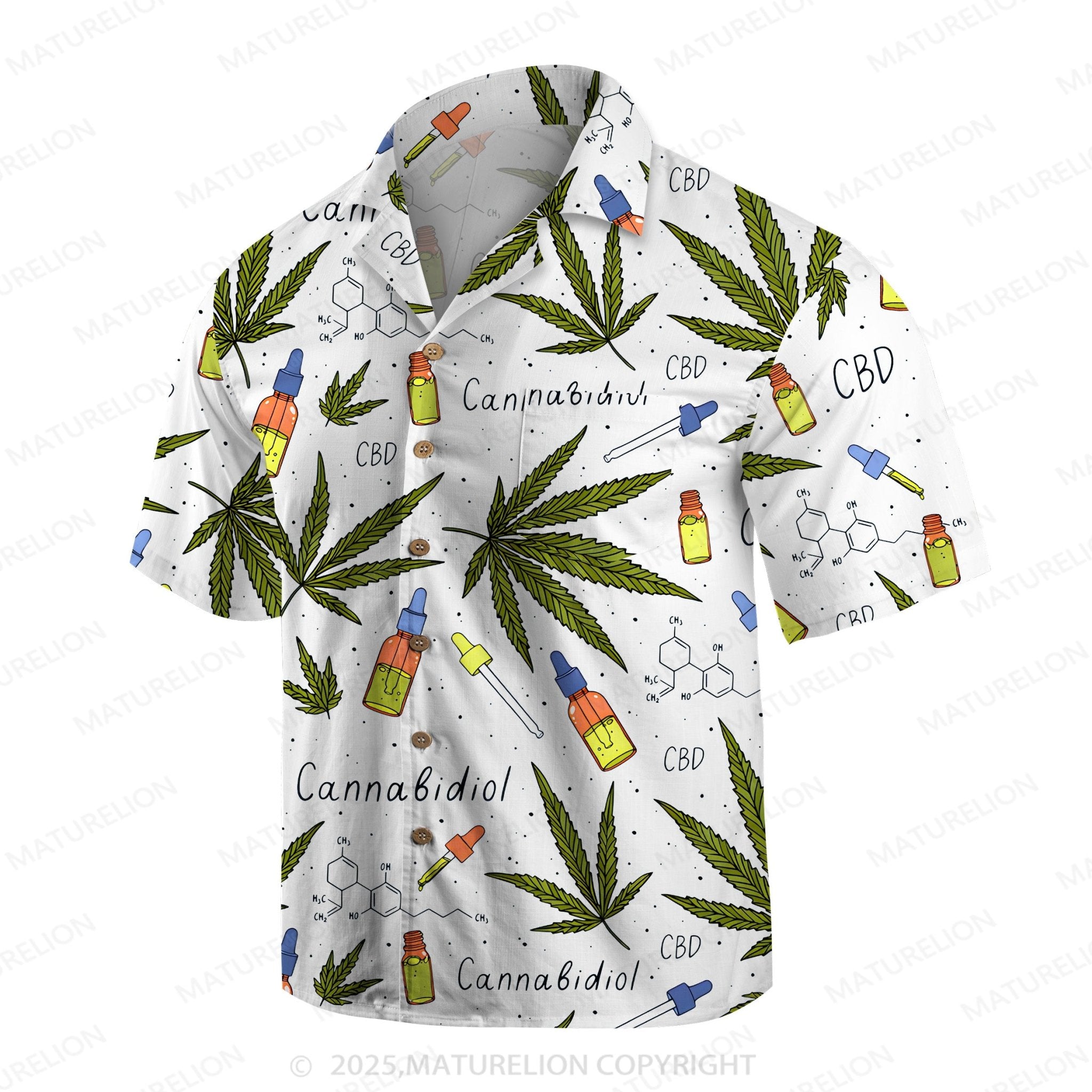 Maturelion Men's Hawaiian Shirt Coastal Dream Hawaiian Shirt