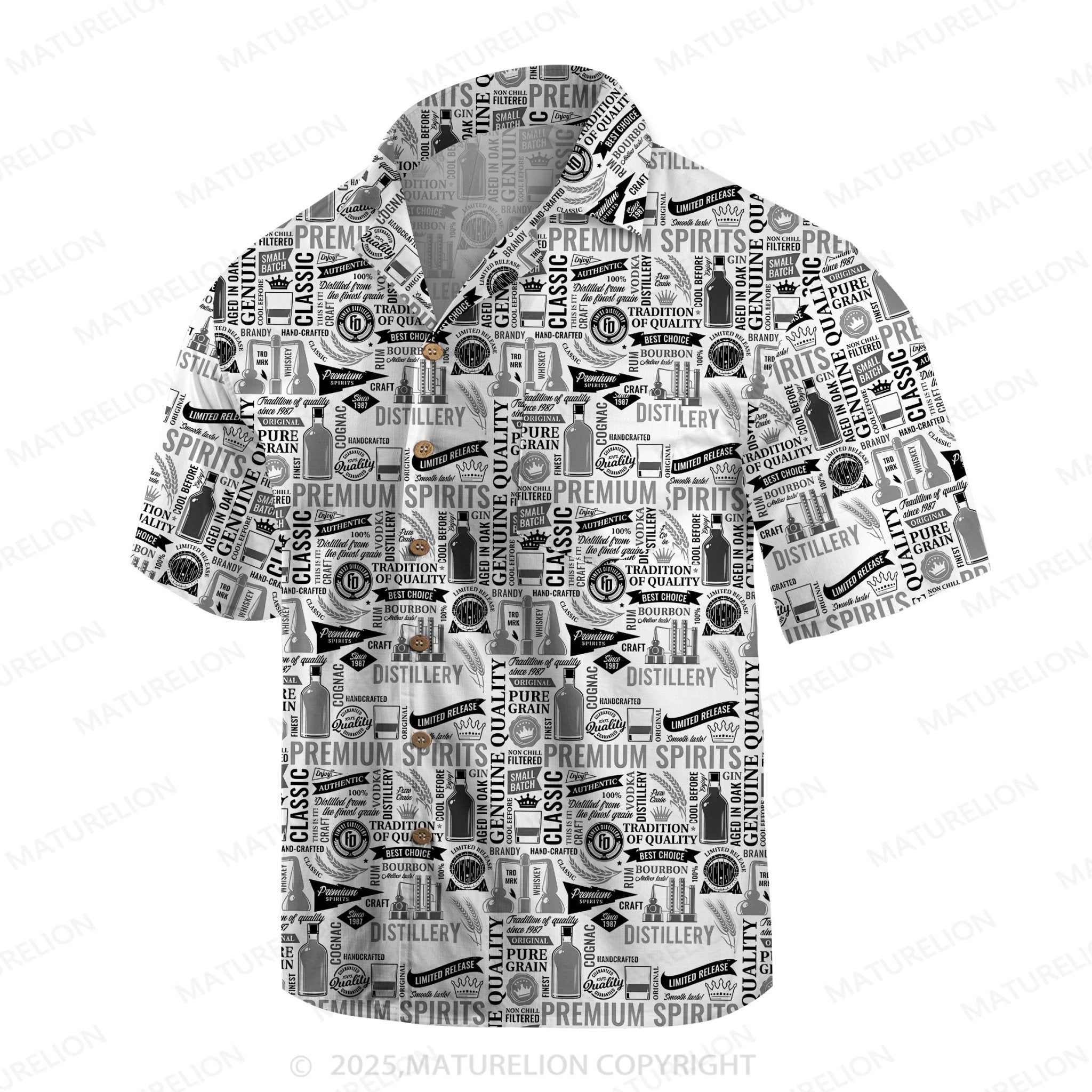 Maturelion Men's Hawaiian Shirt Floral Bliss Hawaiian Shirt