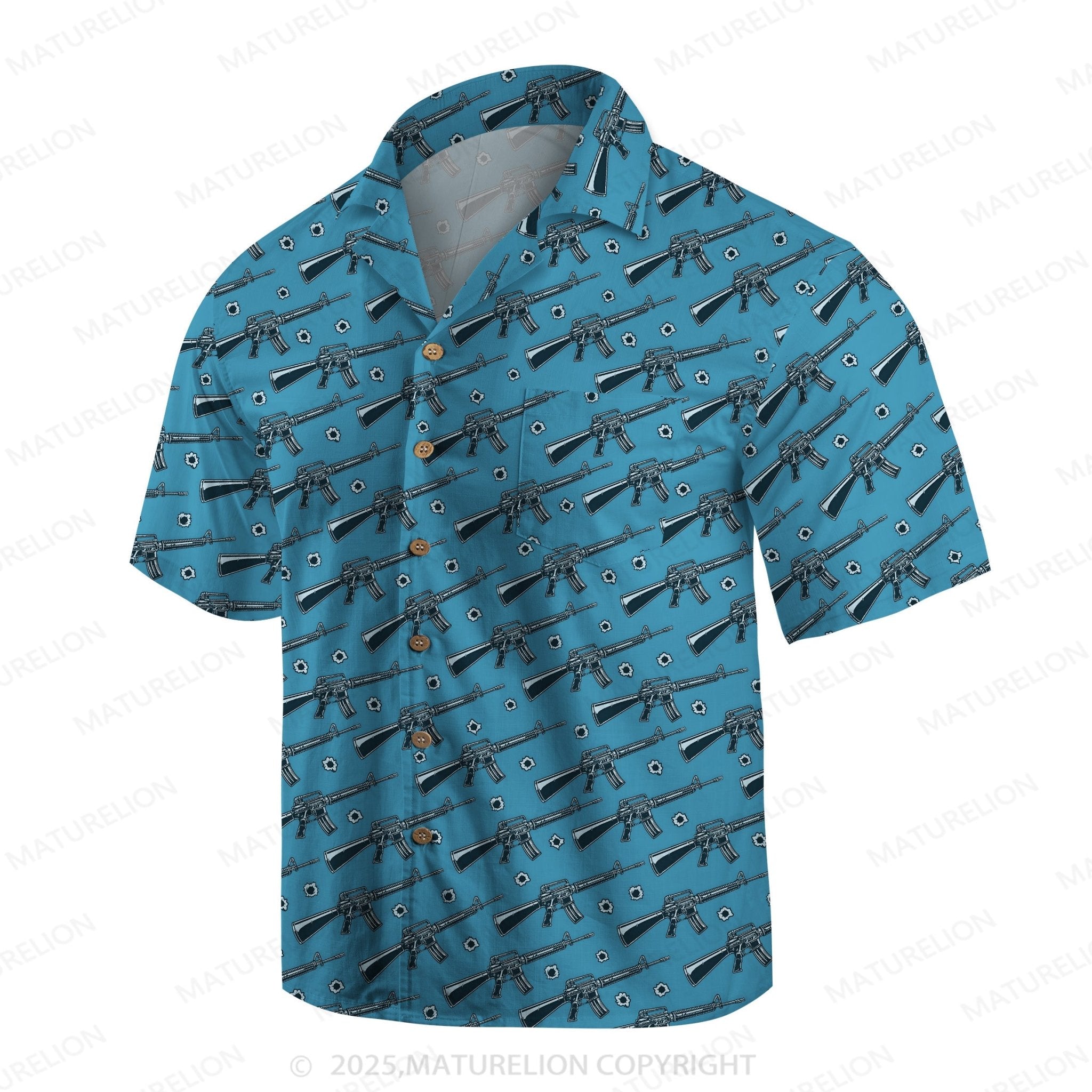 Maturelion Men's Hawaiian Shirt Sunset Paradise Hawaiian Shirt