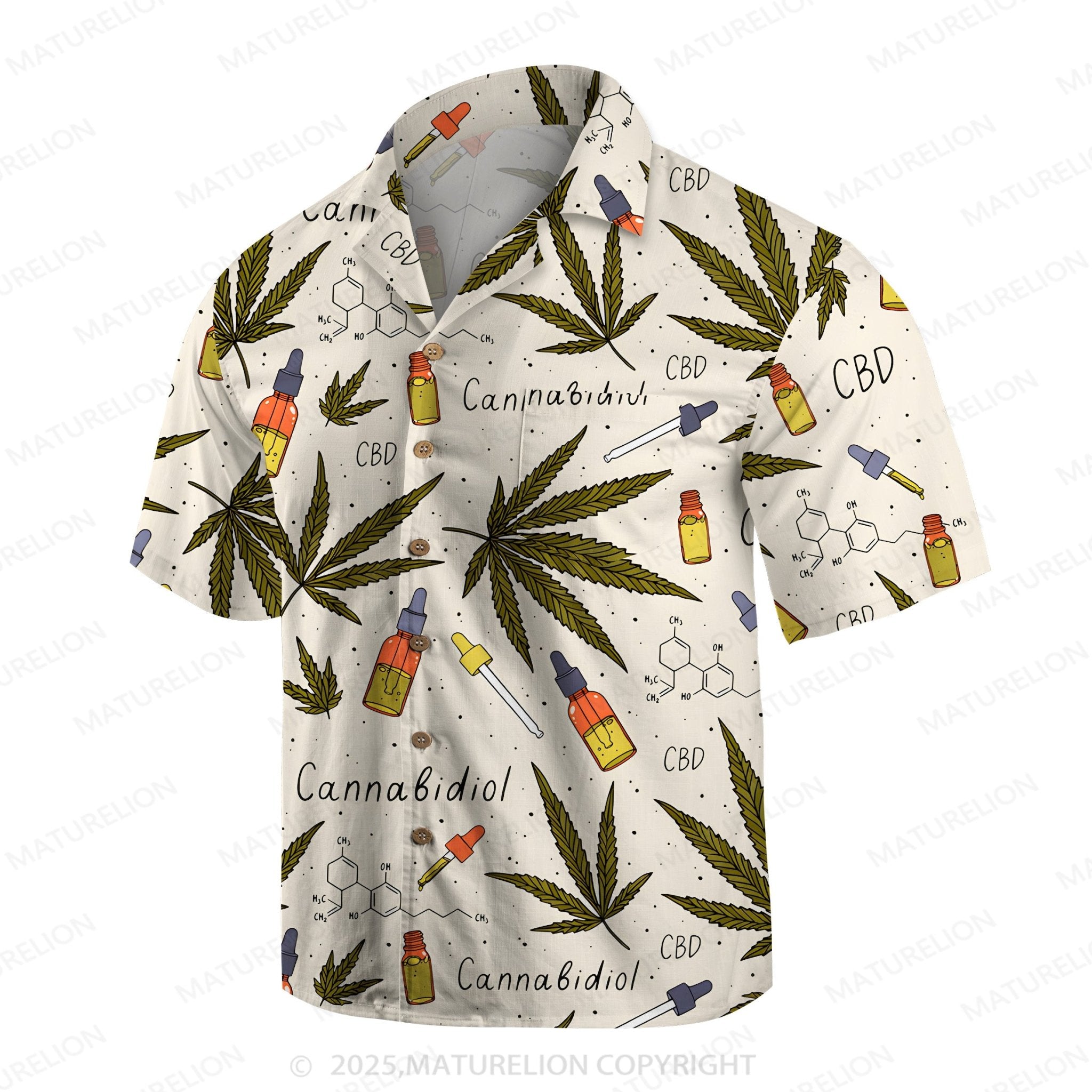 Maturelion Men's Hawaiian Shirt Coastal Dream Hawaiian Shirt