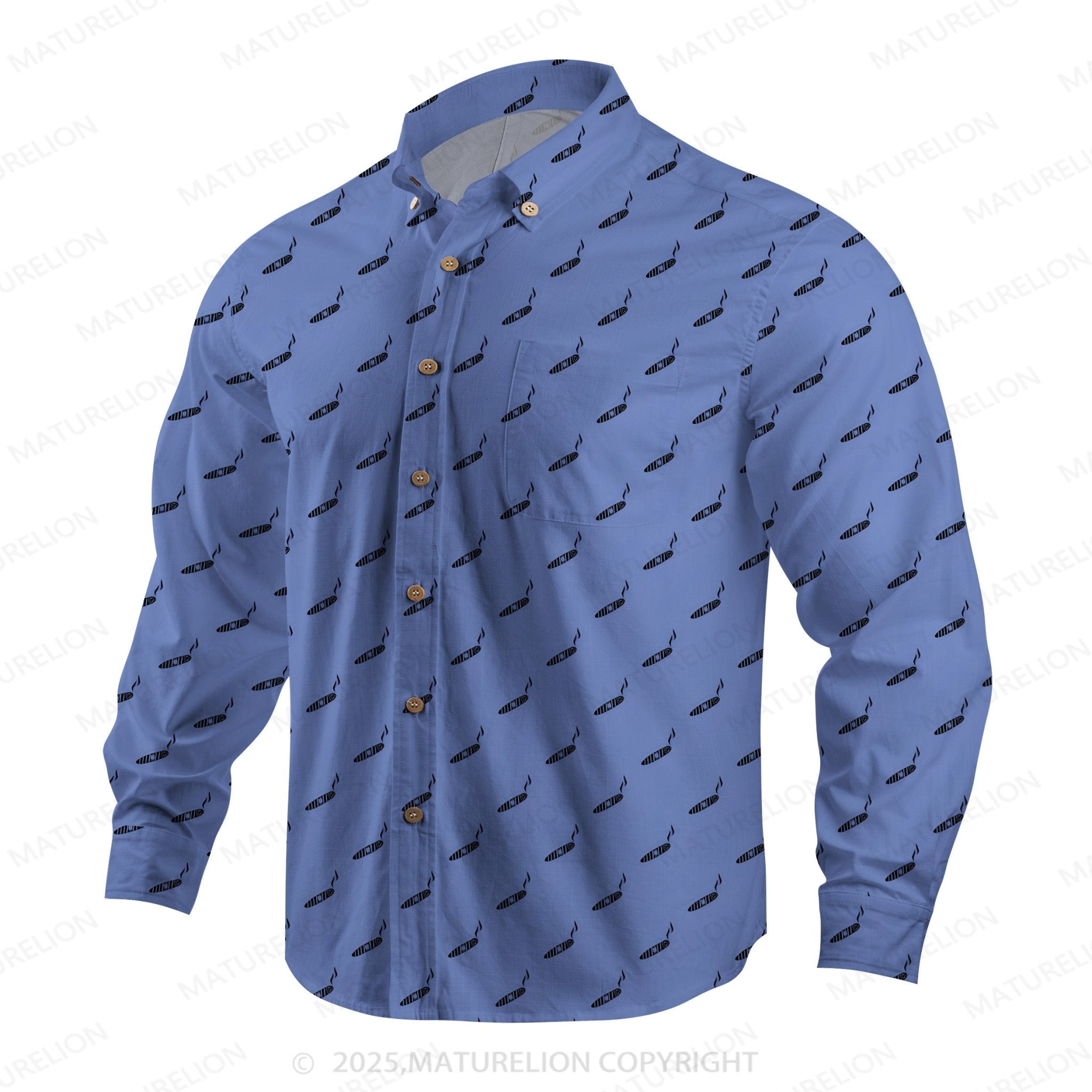 Maturelion Men's Hawaiian Shirt Exotic Escape Hawaiian Shirt