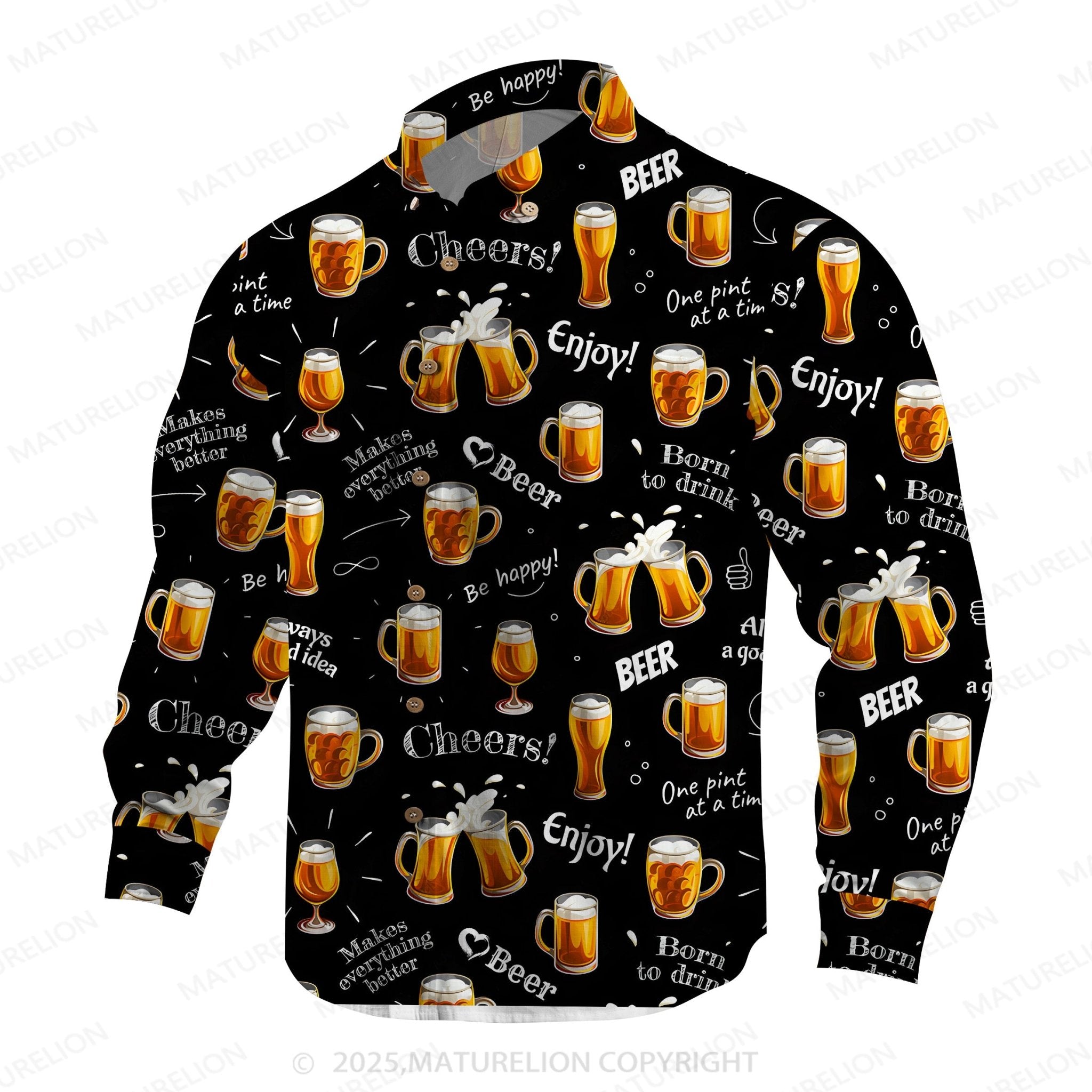 Maturelion Men's Hawaiian Shirt Sunset Vibes Hawaiian Shirt