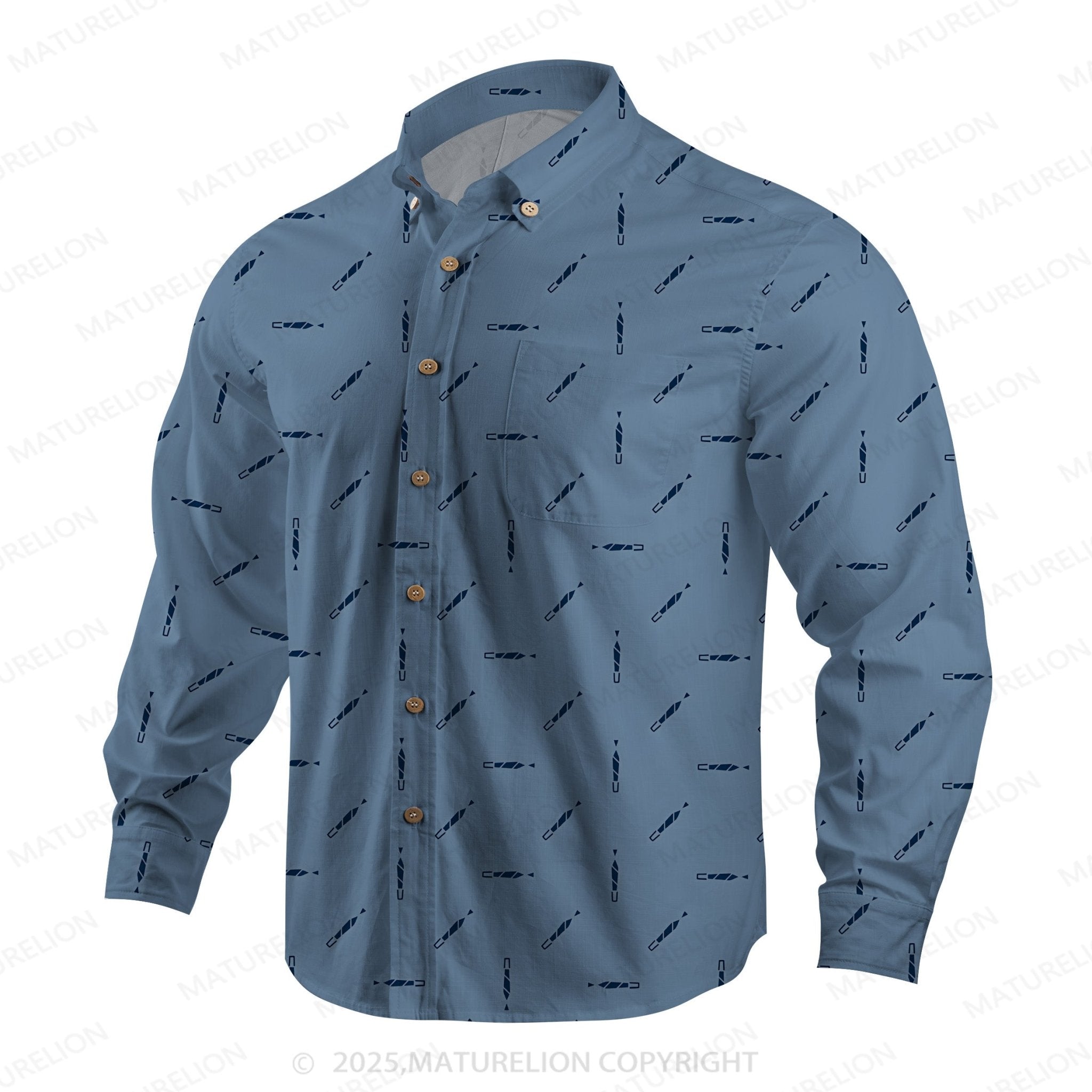 Maturelion Men's Hawaiian Shirt Ocean Sunset Hawaiian Shirt