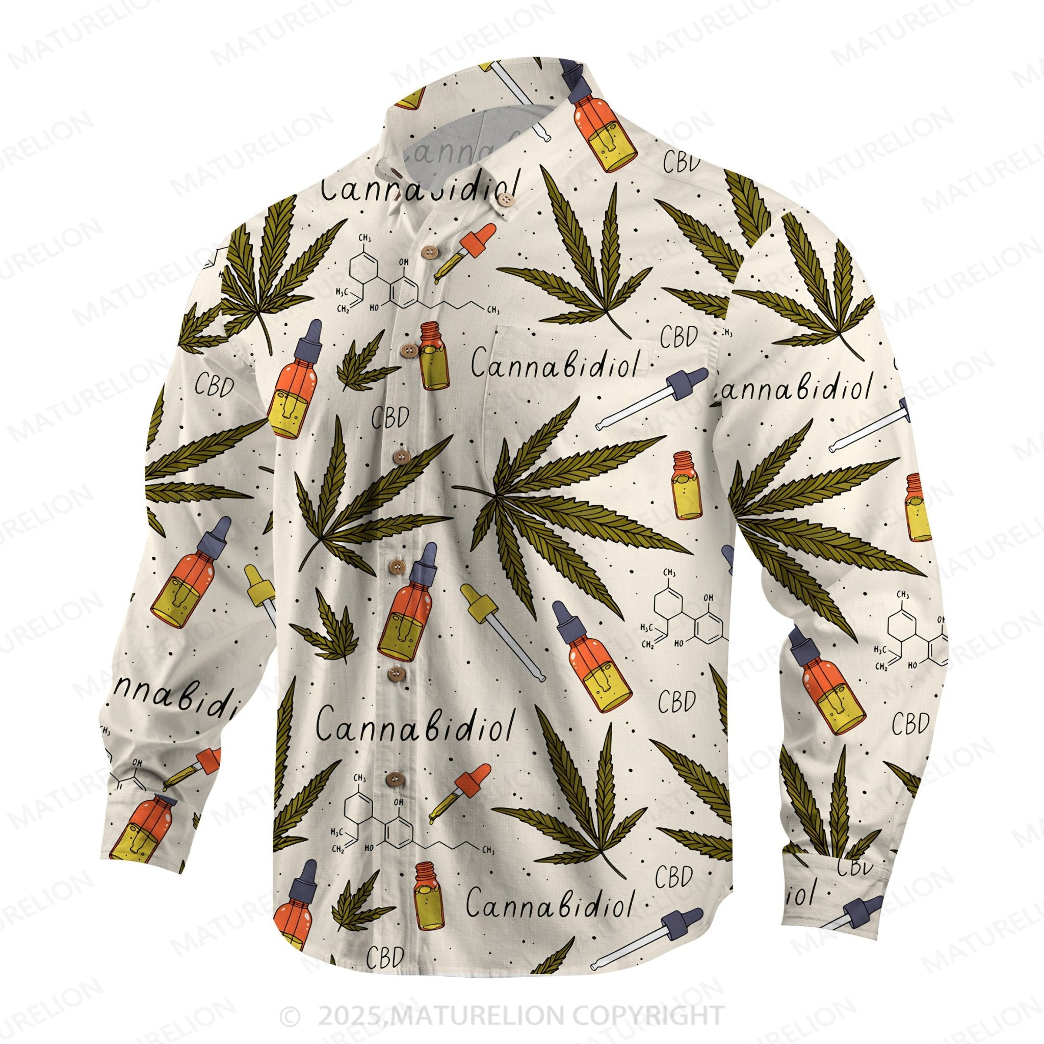Maturelion Men's Hawaiian Shirt Lagoon Life Hawaiian Shirt