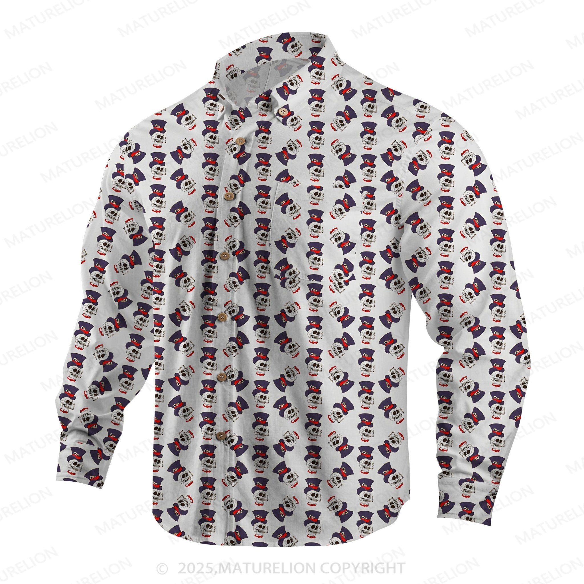 Maturelion Men's Hawaiian Shirt Vintage Island Hawaiian Shirt