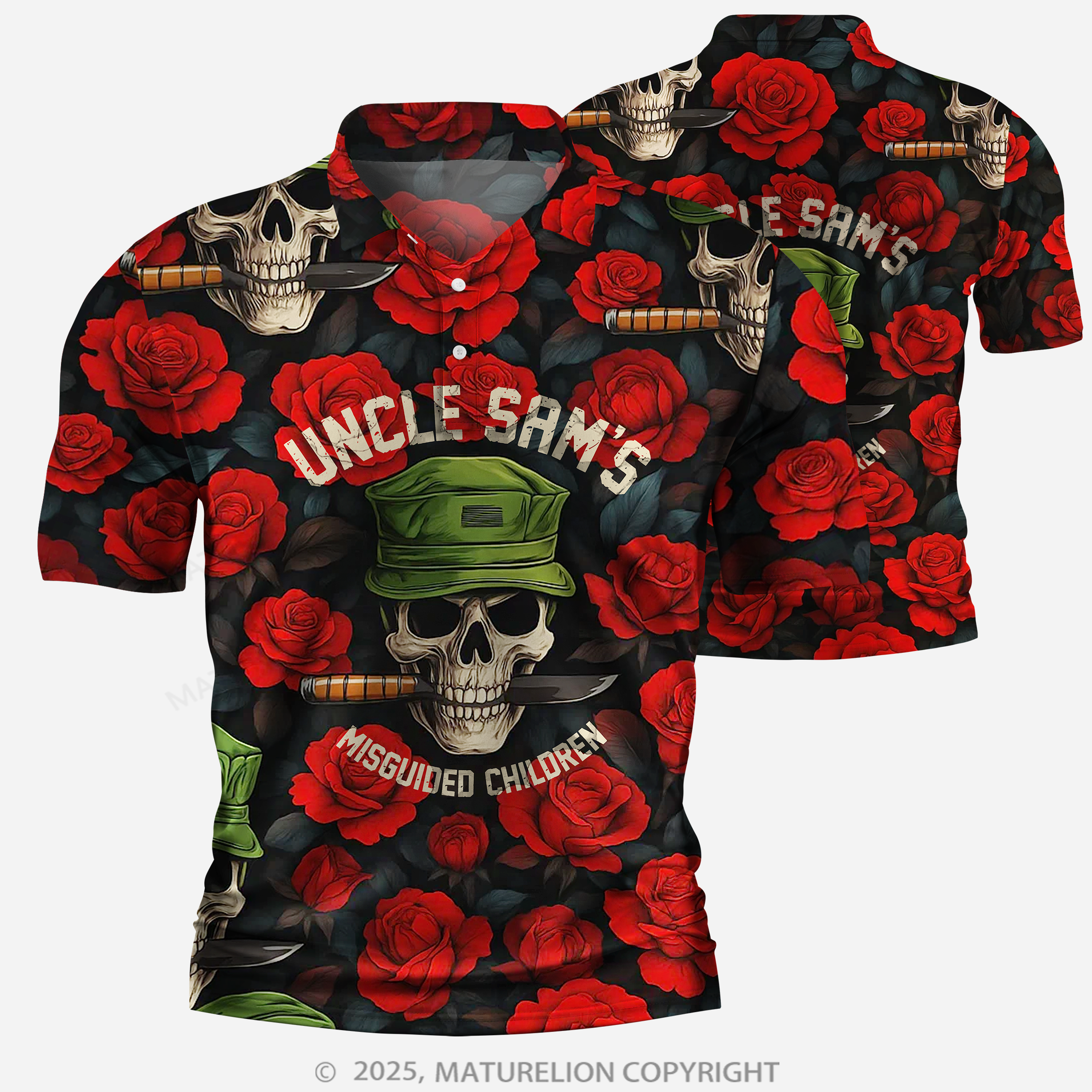 Maturelion Uncle Sam's Misguided Children Polo Shirt