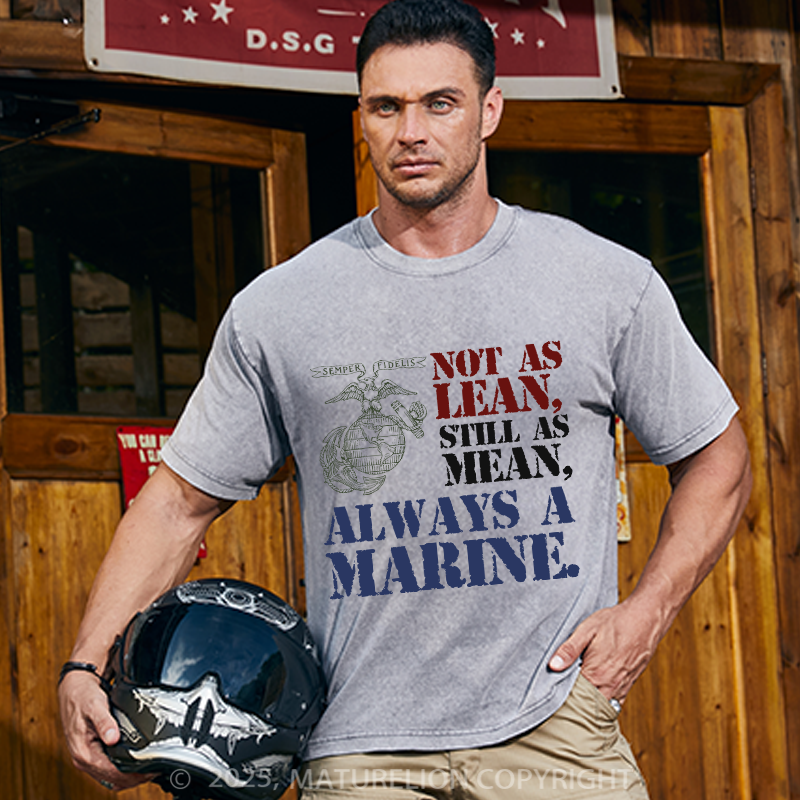 Maturelion Men's T-shirt Not As Lean Full Front Cotton T-shirt