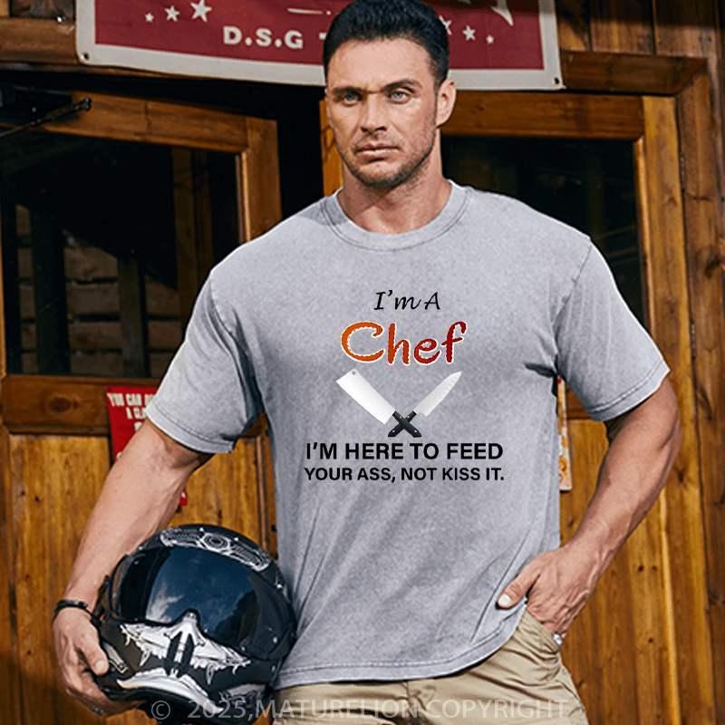 Maturelion Men's T-Shirt I'm A Chef Cotton T-Shirt