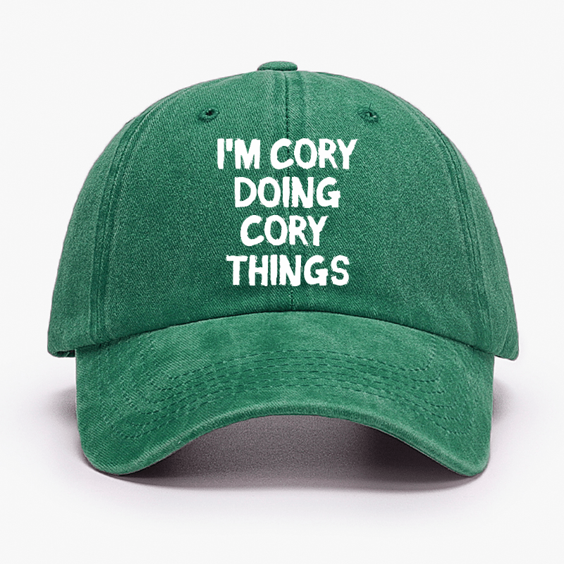 I'm Cory Doing Cory Things Funny Custom Cap
