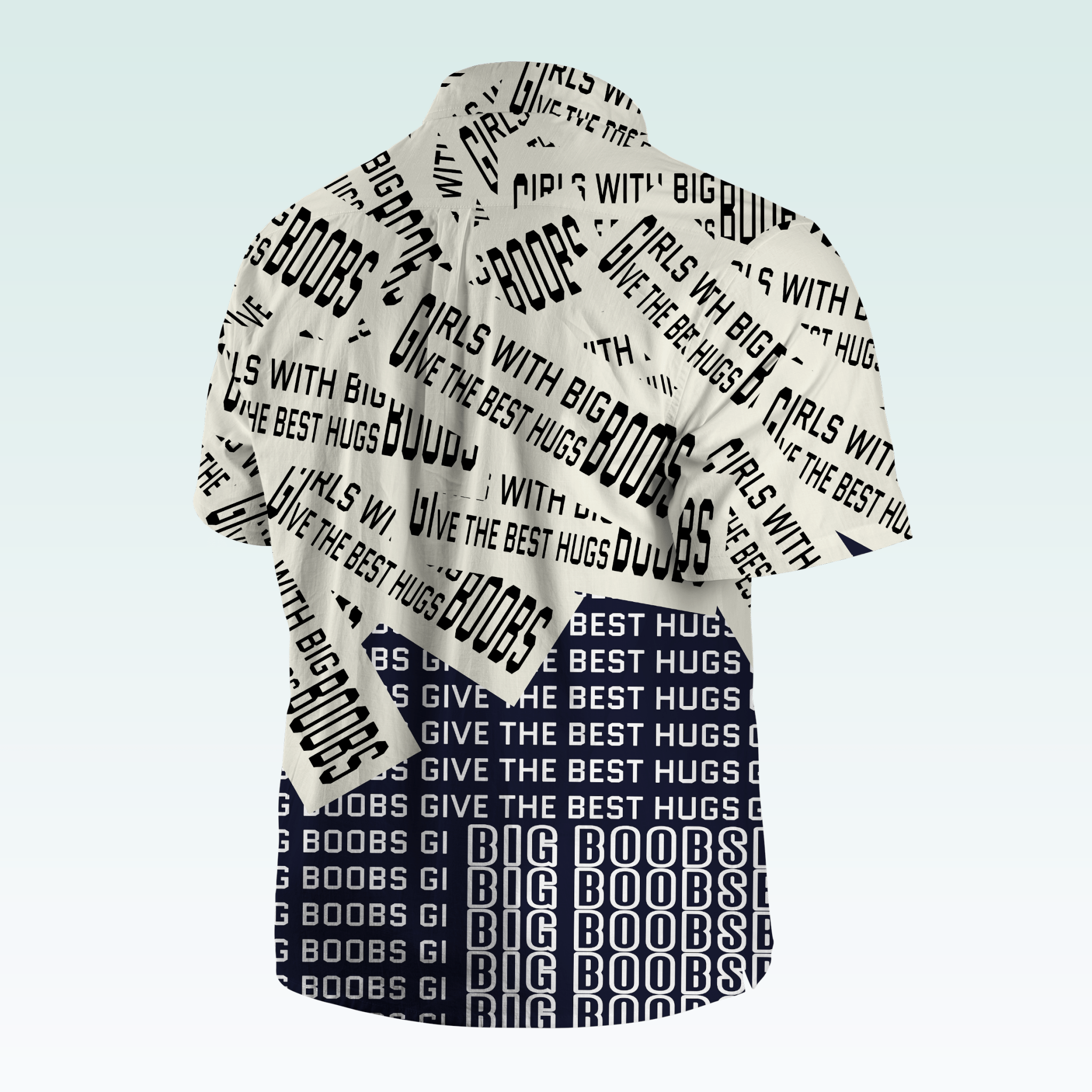 Maturelion Men's Hawaiian Girls With Big Boobs Give The Best Hugs Hawaiian Shirt