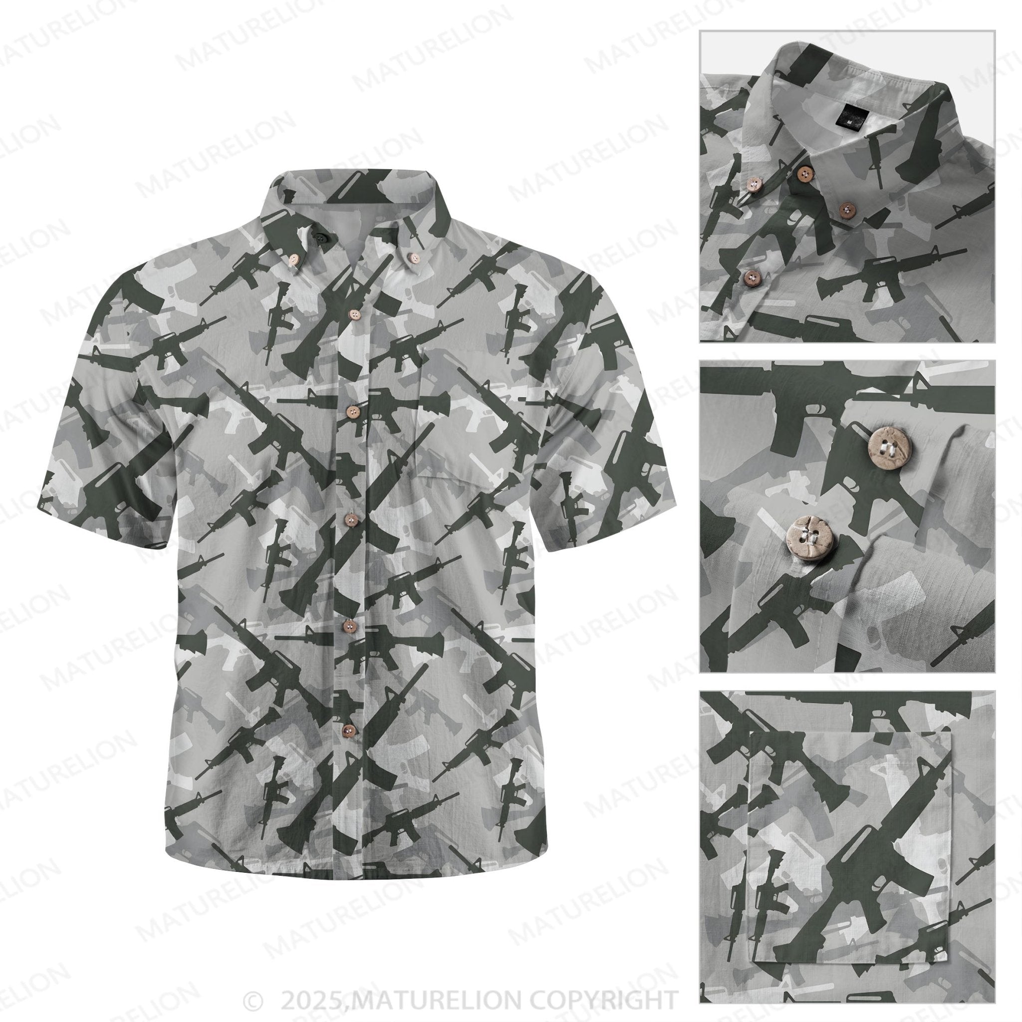 Maturelion Men's Hawaiian Shirt Island Dream Hawaiian Shirt
