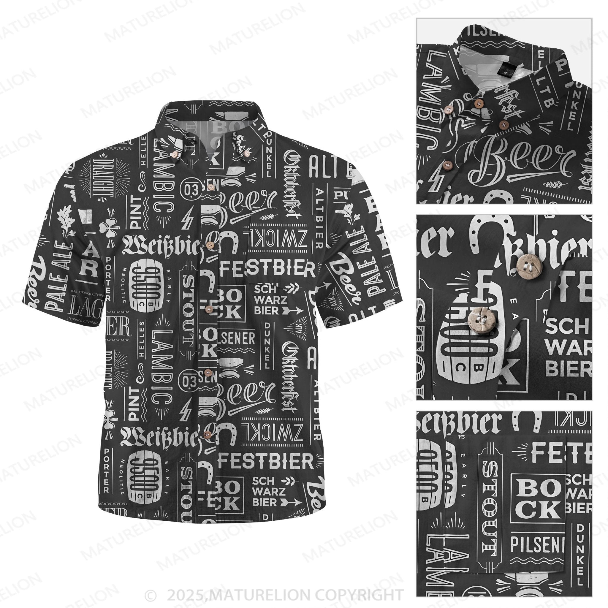 Maturelion Men's Hawaiian Shirt Sunset Vibes Hawaiian Shirt