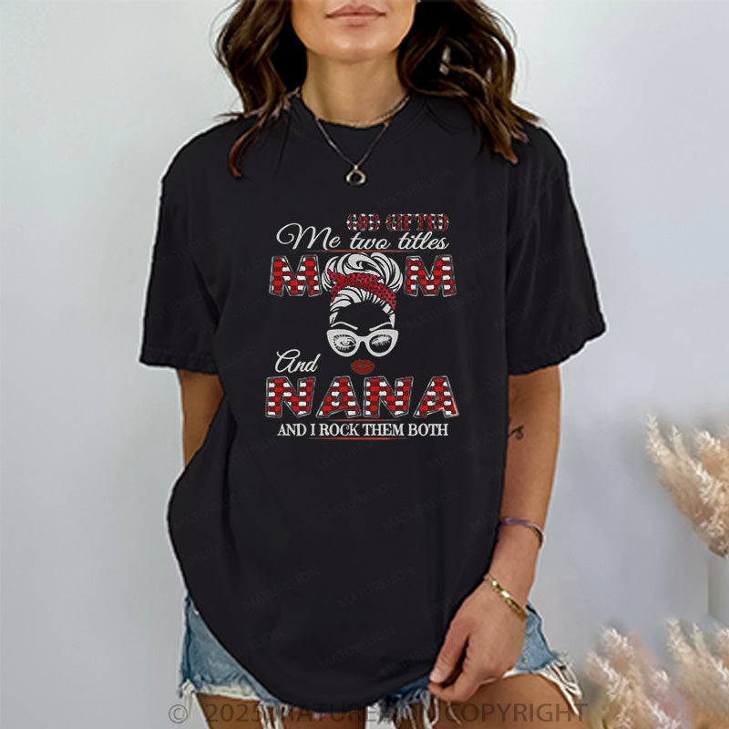 Maturelion Women's T-shirt God Gifted Cotton T-shirt
