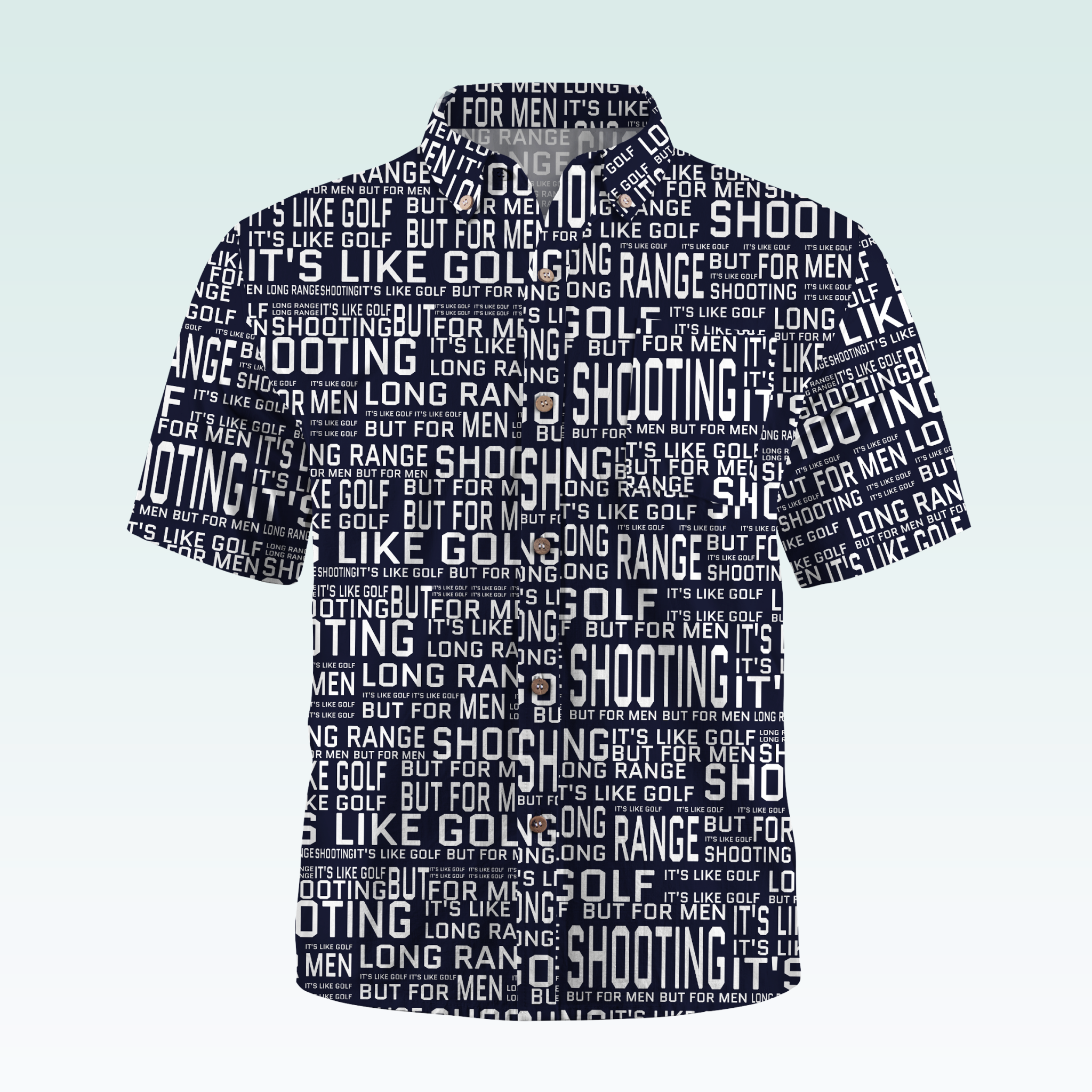 Maturelion Men's Hawaiian Shirt Long Range Shooting It's Like Golf But For Men Hawaiian Shirt